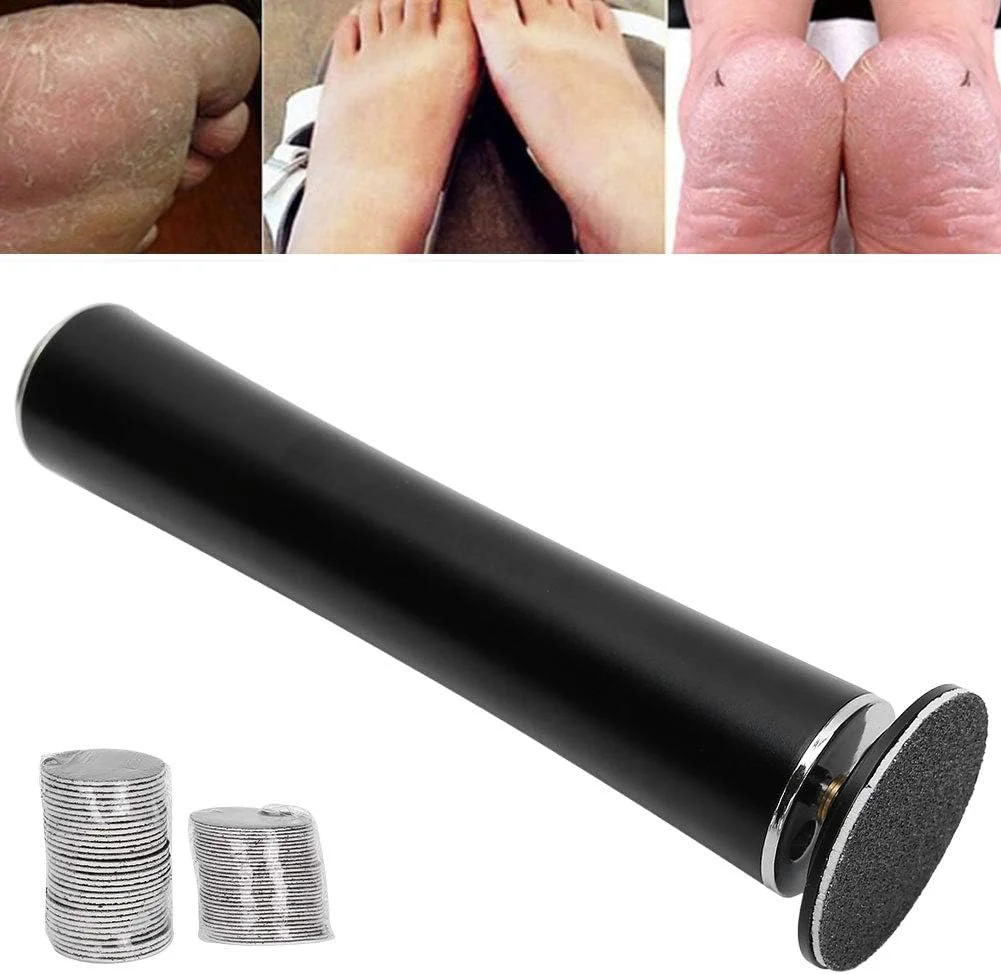 دستگاه برقی از بین برنده پینه پا با شارژ USB، گیربکس فلزی با گشتاور بالا، سرعت 600 دور در دقیقه، سنگ زنی زبر و نرم، باتری 2500 میلی آمپر ساعتی برای استفاده در منزل و سالن