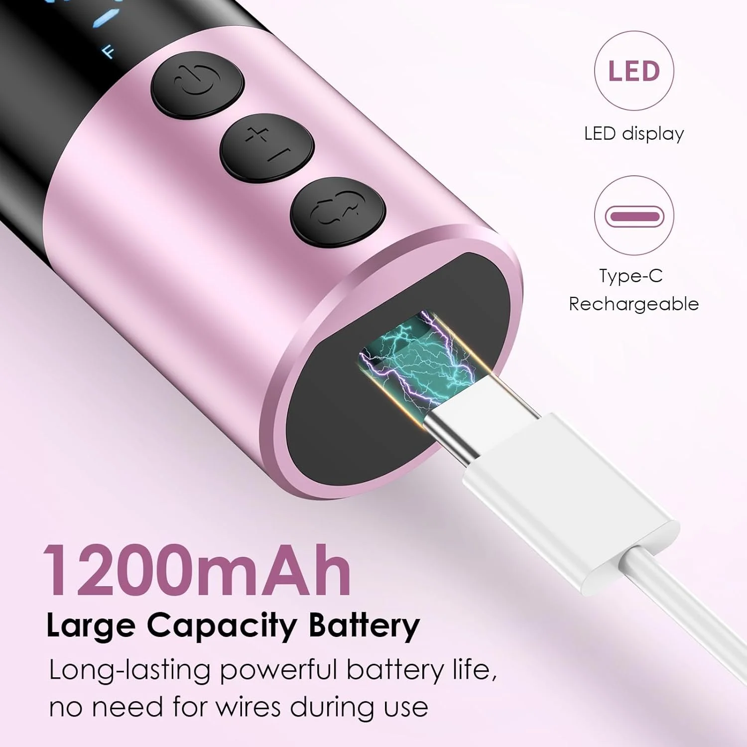 سوهان برقی پدیکور دو کاره COSICOSY برای پا و ناخن، سوهان برقی شارژی پا با 30 سری، سنگ پا برقی برای پوست سفت، 9 سرعت قابل تنظیم، ابزار پدیکور 1200 میلی آمپر ساعتی برای آقایان و بانوان، صورتی سوهان برقی پدیکور دو کاره COSICOSY برای پا و ناخن، سوهان برقی شارژی پا با 30 سری، سنگ پا برقی برای پوست سفت، 9 سرعت قابل تنظیم، ابزار پدیکور 1200 میلی آمپر ساعتی برای آقایان و بانوان، صورتی