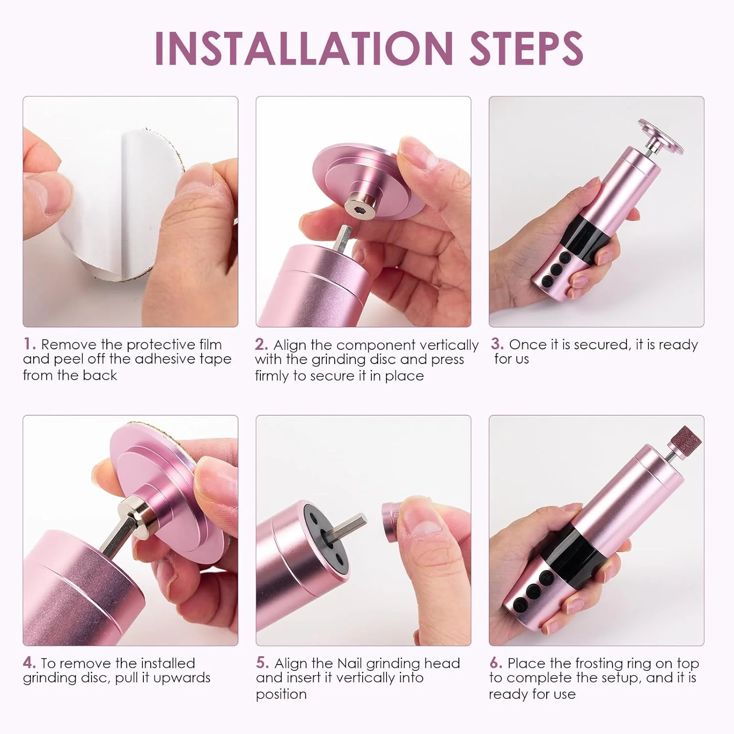 سوهان برقی پدیکور دو کاره COSICOSY برای پا و ناخن، سوهان برقی شارژی پا با 30 سری، سنگ پا برقی برای پوست سفت، 9 سرعت قابل تنظیم، ابزار پدیکور 1200 میلی آمپر ساعتی برای آقایان و بانوان، صورتی سوهان برقی پدیکور دو کاره COSICOSY برای پا و ناخن، سوهان برقی شارژی پا با 30 سری، سنگ پا برقی برای پوست سفت، 9 سرعت قابل تنظیم، ابزار پدیکور 1200 میلی آمپر ساعتی برای آقایان و بانوان، صورتی