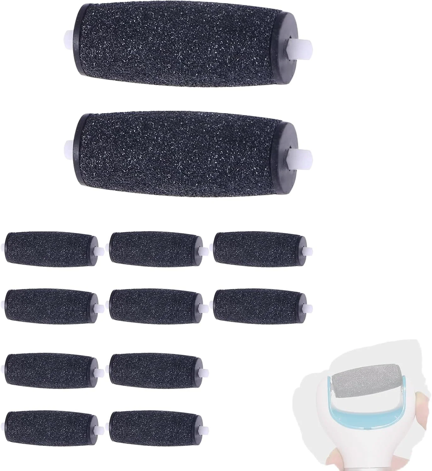12 PCS Callus Remover Replacement Rollers, Electric Callus Remover Rollers for Electric Callus Remover Ideal for Foot Care 12 PCS Callus Remover Replacement Rollers, Electric Callus Remover Rollers for Electric Callus Remover Ideal for Foot Care