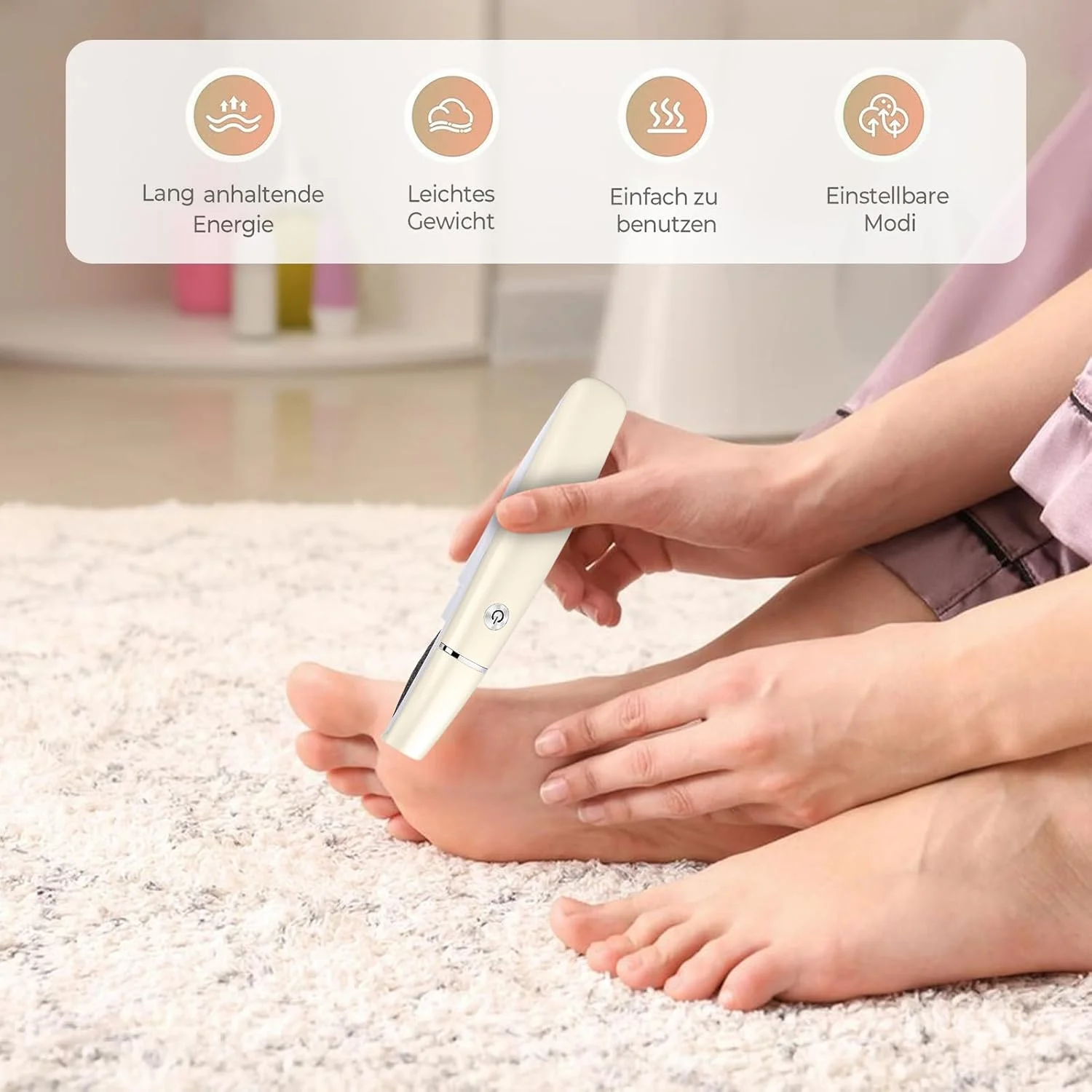 Callus Remover for Feet - Callus Remover Electric Pedicure Tools for Feet | Rechargeable Grinder Scrubber Pedicure Kit for Women Men Hard Rough Cracked Dead Skin Heel Care