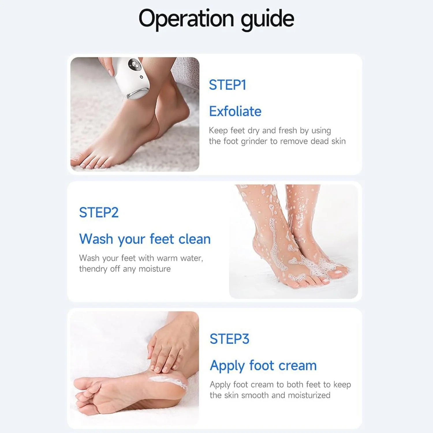 Callus Remover | Callus Foot Remover - Waterproof Electric Scrubber with Rechargeable Battery Professional Scraper for Dry Dead Skin Home Pedicure