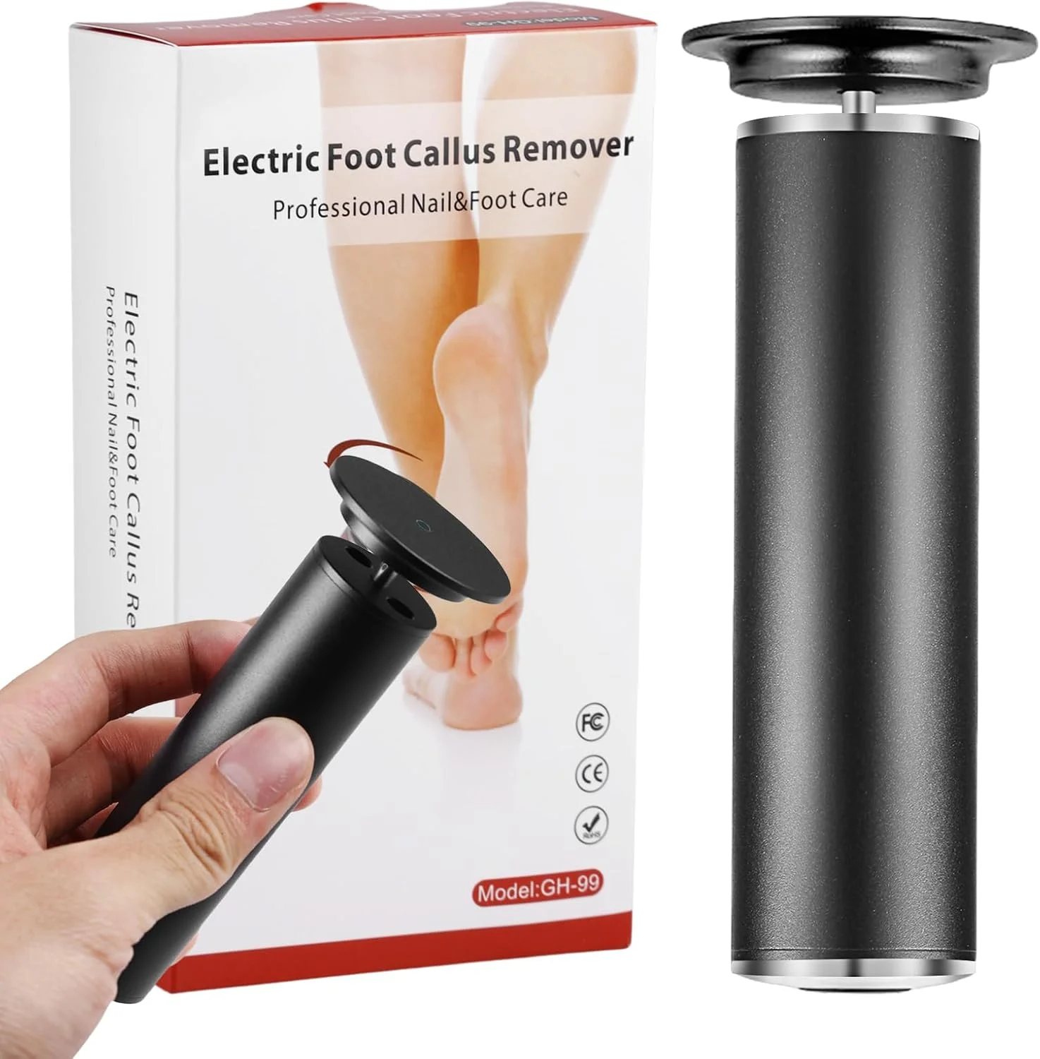 دستگاه از بین برنده پینه برقی قوی - ست پدیکور دستگاه از بین برنده پینه پا با 60 پد سنباده ای جایگزین، سوهان برقی حرفه ای پا برای از بین بردن پینه پا دستگاه از بین برنده پینه برقی قوی - ست پدیکور دستگاه از بین برنده پینه پا با 60 پد سنباده ای جایگزین، سوهان برقی حرفه ای پا برای از بین بردن پینه پا