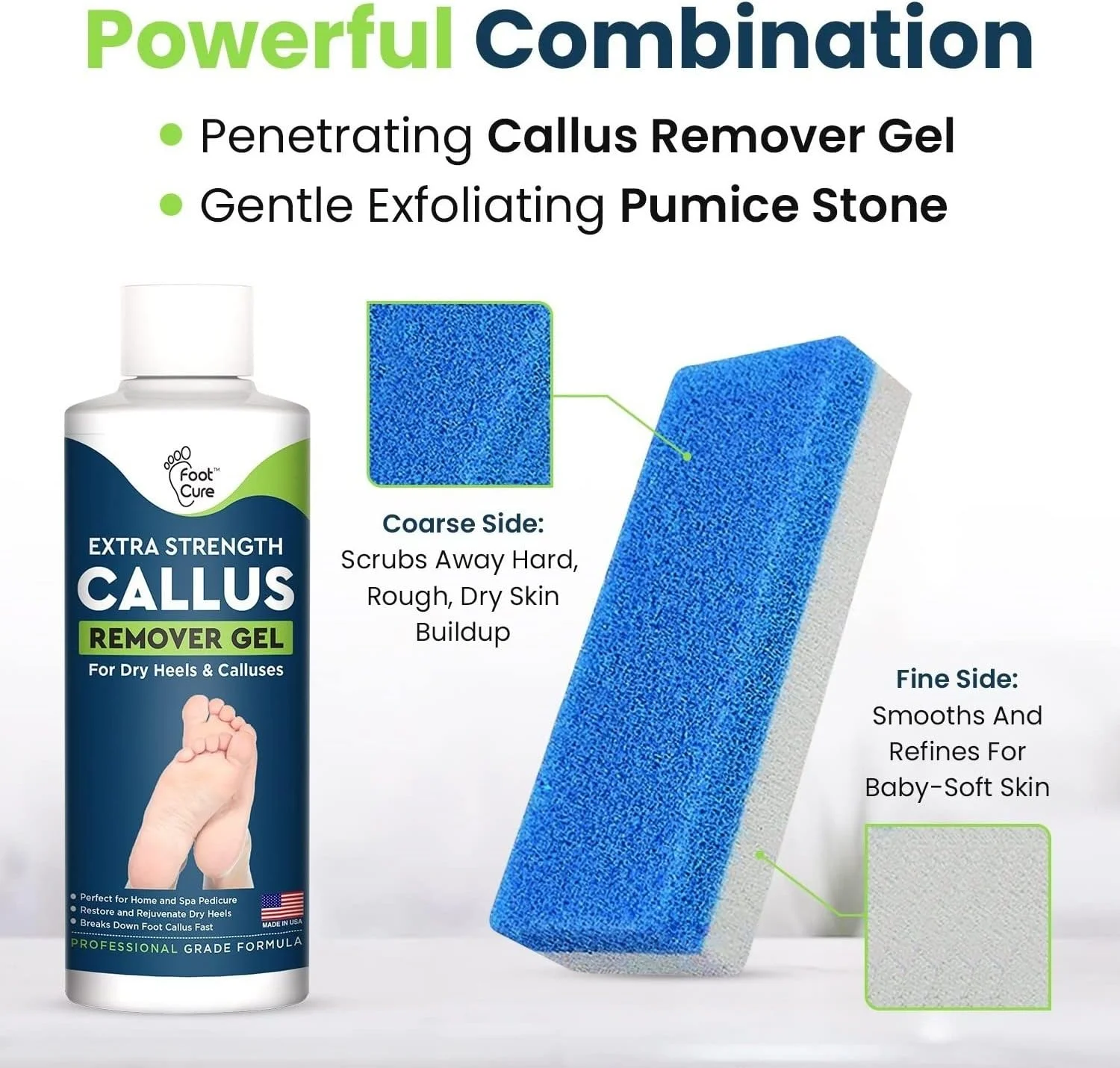 از بین برنده پینه پا همراه با ژل قوی و سنگ پا - راهی آسان برای از بین بردن پینه های سخت و پوست مرده - مراقبت حرفه ای از پا در خانه برای آقایان و خانم ها - ساخت آمریکا از بین برنده پینه پا همراه با ژل قوی و سنگ پا - راهی آسان برای از بین بردن پینه های سخت و پوست مرده - مراقبت حرفه ای از پا در خانه برای آقایان و خانم ها - ساخت آمریکا