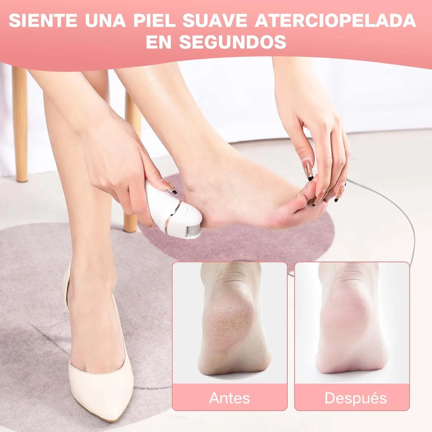 سوهان برقی پینه پا BNEHHOV، قابل شارژ USB، ابزار پدیکور با باتری 1200mAh، ضد آب IPX5، نمایشگر LED، دارای 3 سری سمباده تعویضی