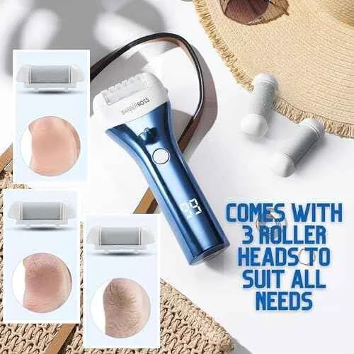 سوهان برقی پدیکور Barberboss، از بین برنده پینه پا، دارای 3 سری غلتکی، نمایشگر LED، شارژ USB و طراحی ضد آب، از بین برنده پوست سخت و ابزار پدیکور برای پاشنه پا (آبی) سوهان برقی پدیکور Barberboss، از بین برنده پینه پا، دارای 3 سری غلتکی، نمایشگر LED، شارژ USB و طراحی ضد آب، از بین برنده پوست سخت و ابزار پدیکور برای پاشنه پا (آبی)