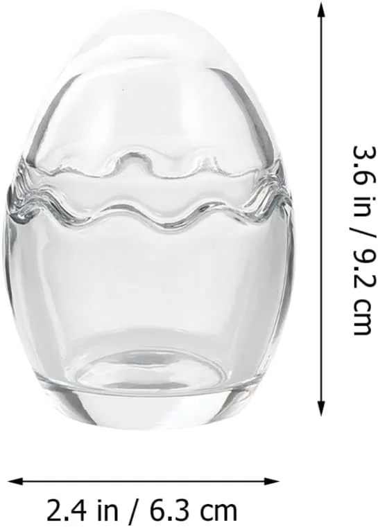 3 عدد کاسه کاستارد شیشه ای با درب، فنجان های ماست طرح پوسته تخم مرغ، فنجان های بستنی شفاف، کاسه های شیشه ای کوچک برای دسر، سالاد میوه، میان وعده، کوکتل