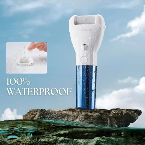 سوهان برقی ضد آب پینه BarberBoss، فایل پا شارژی برای پاشنه و کف پا، 3 سری غلتکی، نمایشگر LED، تنظیمات دو سرعته و چراغ داخلی، ابزار پدیکور برای داشتن پاهایی صاف و نرم سوهان برقی ضد آب پینه BarberBoss، فایل پا شارژی برای پاشنه و کف پا، 3 سری غلتکی، نمایشگر LED، تنظیمات دو سرعته و چراغ داخلی، ابزار پدیکور برای داشتن پاهایی صاف و نرم