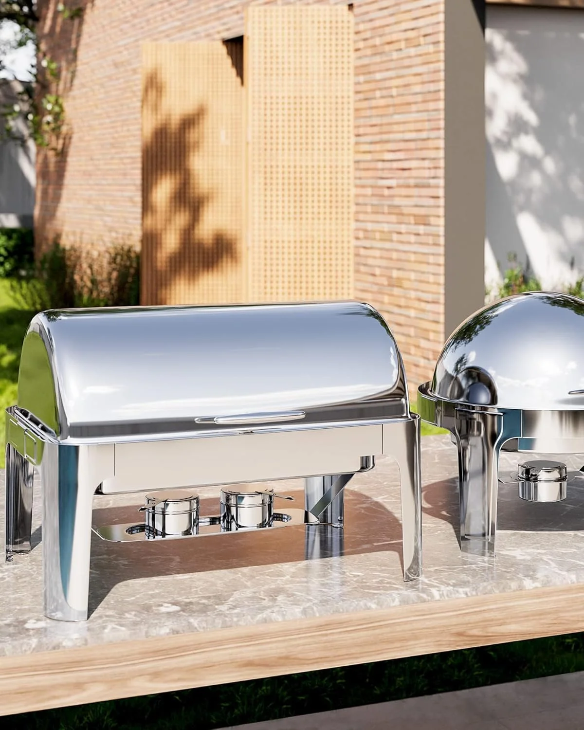 ظرف گرم نگهدارنده مستطیلی ۹QT GAOMON، گرمکن غذای بوفه استیل ضد زنگ، ست ظرف گرم نگهدارنده با ۱ ظرف سایز کامل و ۲ ظرف نیم سایز برای مهمانی ها و پذیرایی ظرف گرم نگهدارنده مستطیلی ۹QT GAOMON، گرمکن غذای بوفه استیل ضد زنگ، ست ظرف گرم نگهدارنده با ۱ ظرف سایز کامل و ۲ ظرف نیم سایز برای مهمانی ها و پذیرایی