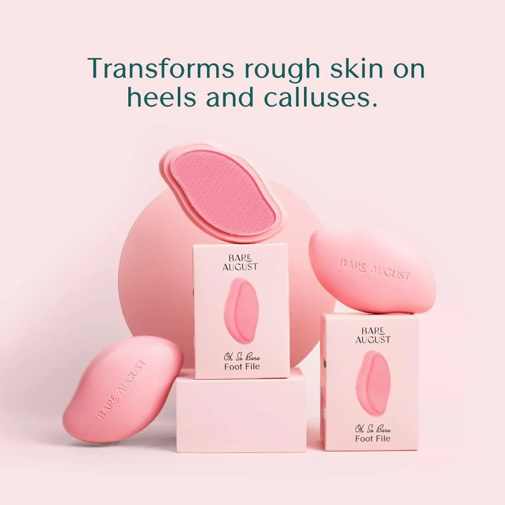 سوهان شیشه ای پا Bare August - از بین برنده پینه، اسکرابر پاشنه پا و از بین برنده پوست مرده در حمام - بافر پدیکور پا برای داشتن پاهایی نرم سوهان شیشه ای پا Bare August - از بین برنده پینه، اسکرابر پاشنه پا و از بین برنده پوست مرده در حمام - بافر پدیکور پا برای داشتن پاهایی نرم