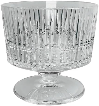 ست کاسه دسر شیشه ای گرماکس، بسته 3 عددی - کاسه دسر شیشه ای کریستالی زیبا برای بستنی، دسر - ایده آل برای افراد خبره و مناسب برای دکوراسیون بار خانگی - کیفیت و طراحی شگفت انگیز. 255 میلی لیتر