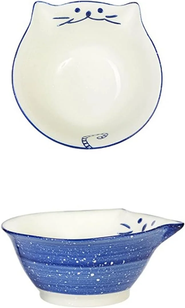 کاسه دسر کوچک FBITE، ظروف سس 4.5 اینچی، کاسه های زیبا، ظروف سرامیکی خانگی دانشجویی، کاسه خلاقانه ژاپنی، کاسه نودل، کاسه دسر، نعلبکی سس