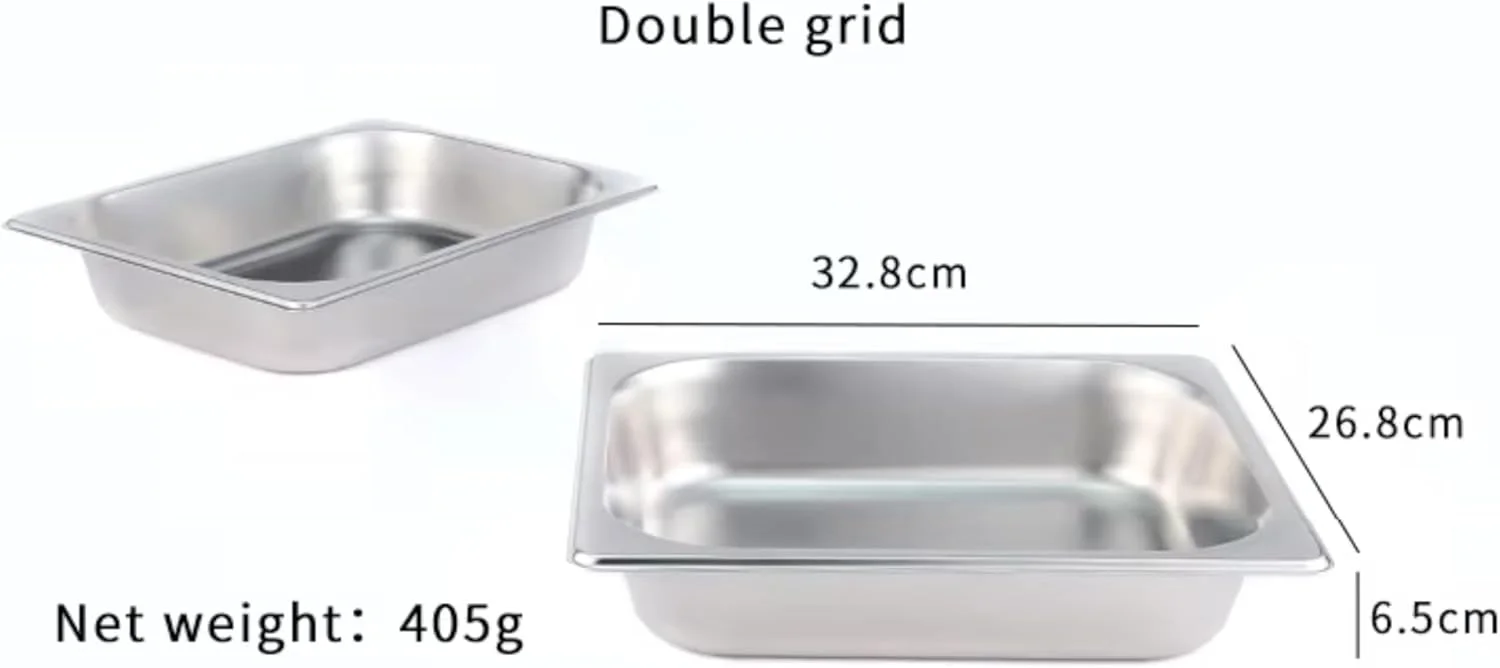 ظرف گرم نگهدارنده غذا دوقلو 12 لیتری FEELINGS | گرم کننده استیل غذا با جایگاه سوخت | سرویس بوفه | سینی گرم کننده | صفحه گرم برای پذیرایی و مراسم