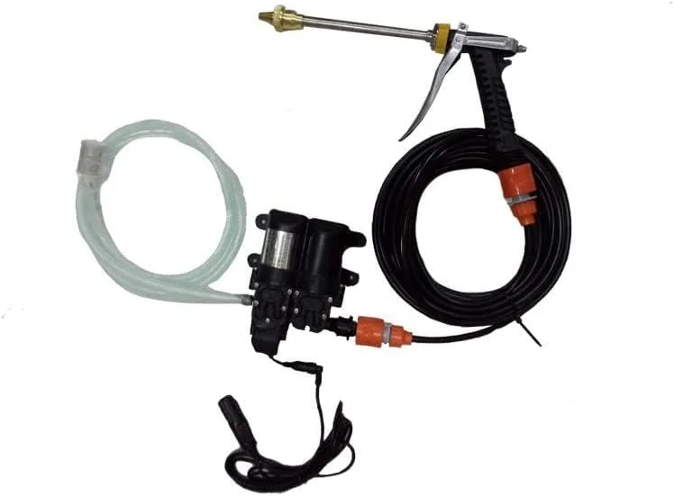 کارواش پرتابل فشار قوی 200 وات TAWA با برق AC/DC، پمپ آب برقی 12 ولت (قابل استفاده برای ماشین، دیوار، راهرو، فرش، باغ و موارد دیگر)