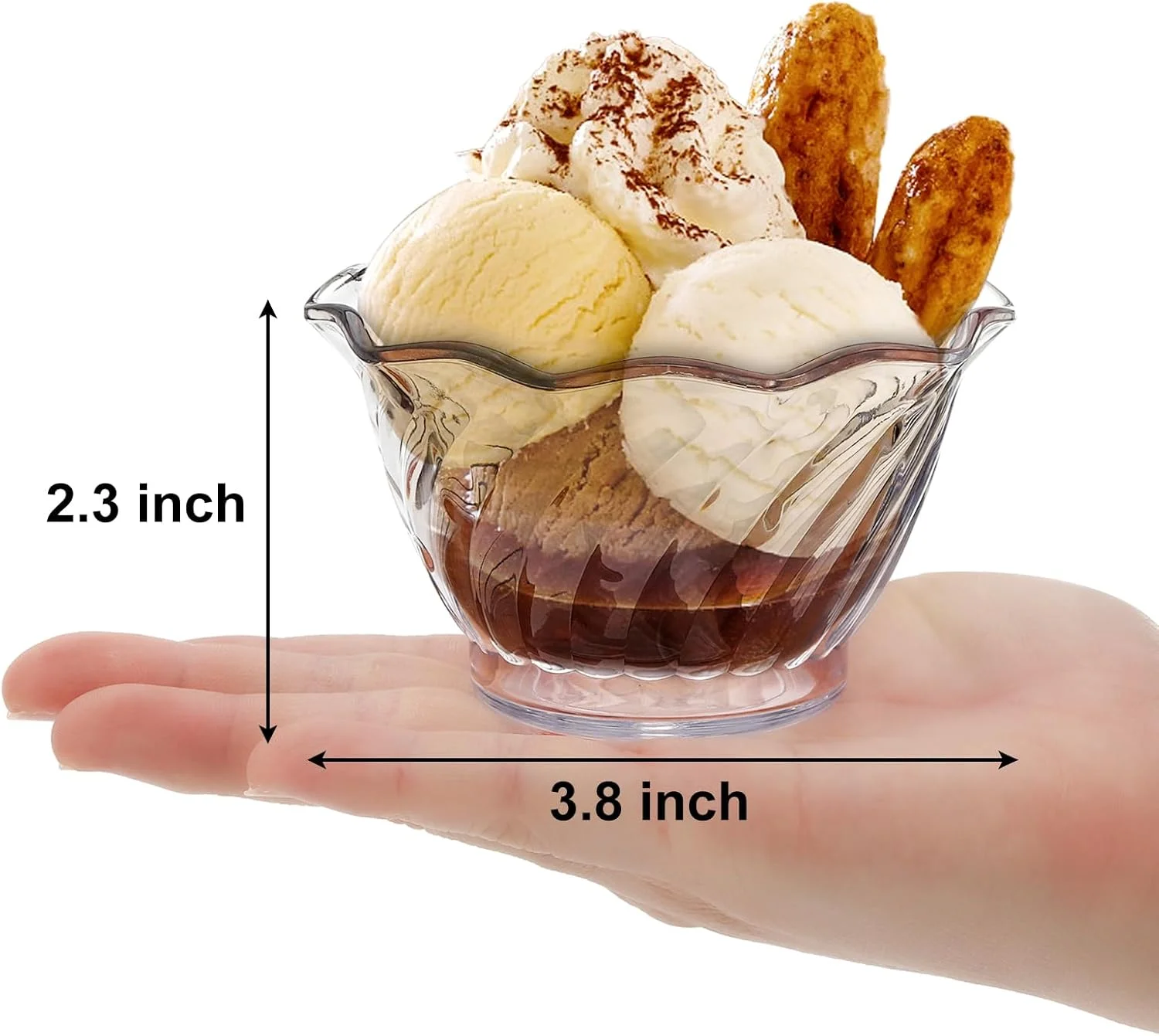 الزجوی، ست 12 تایی کاسه دسر پلاستیکی، فنجان پیش غذای کوچک 170 گرمی، کاسه های کوچک پلاستیکی بستنی برای آبنبات، آجیل، میوه، طرح گل الزجوی، ست 12 تایی کاسه دسر پلاستیکی، فنجان پیش غذای کوچک 170 گرمی، کاسه های کوچک پلاستیکی بستنی برای آبنبات، آجیل، میوه، طرح گل