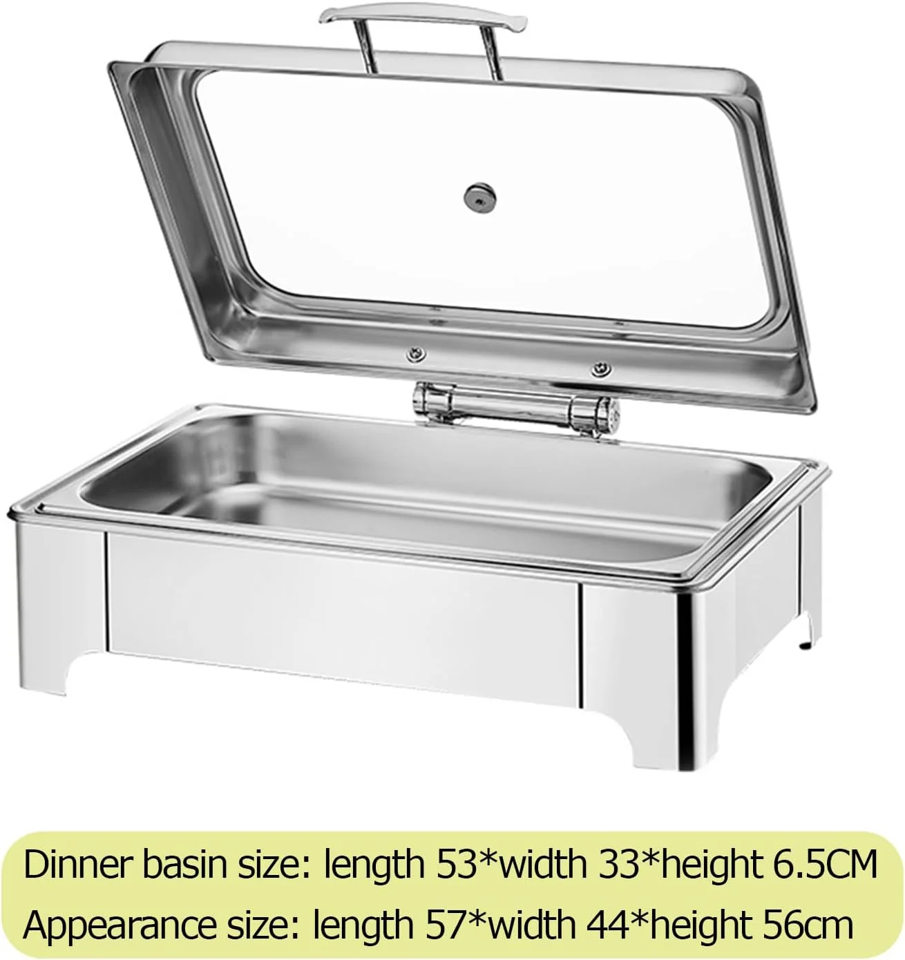 گرمکن غذا برقی، ظرف گرم نگهدارنده غذا بوفه 9 لیتری، گرمکن استیل ضد زنگ با کنترل لمسی و نمایشگر تنظیم دما، مناسب برای مهمانی ها، رستوران ها و ضیافت ها - تک خانه