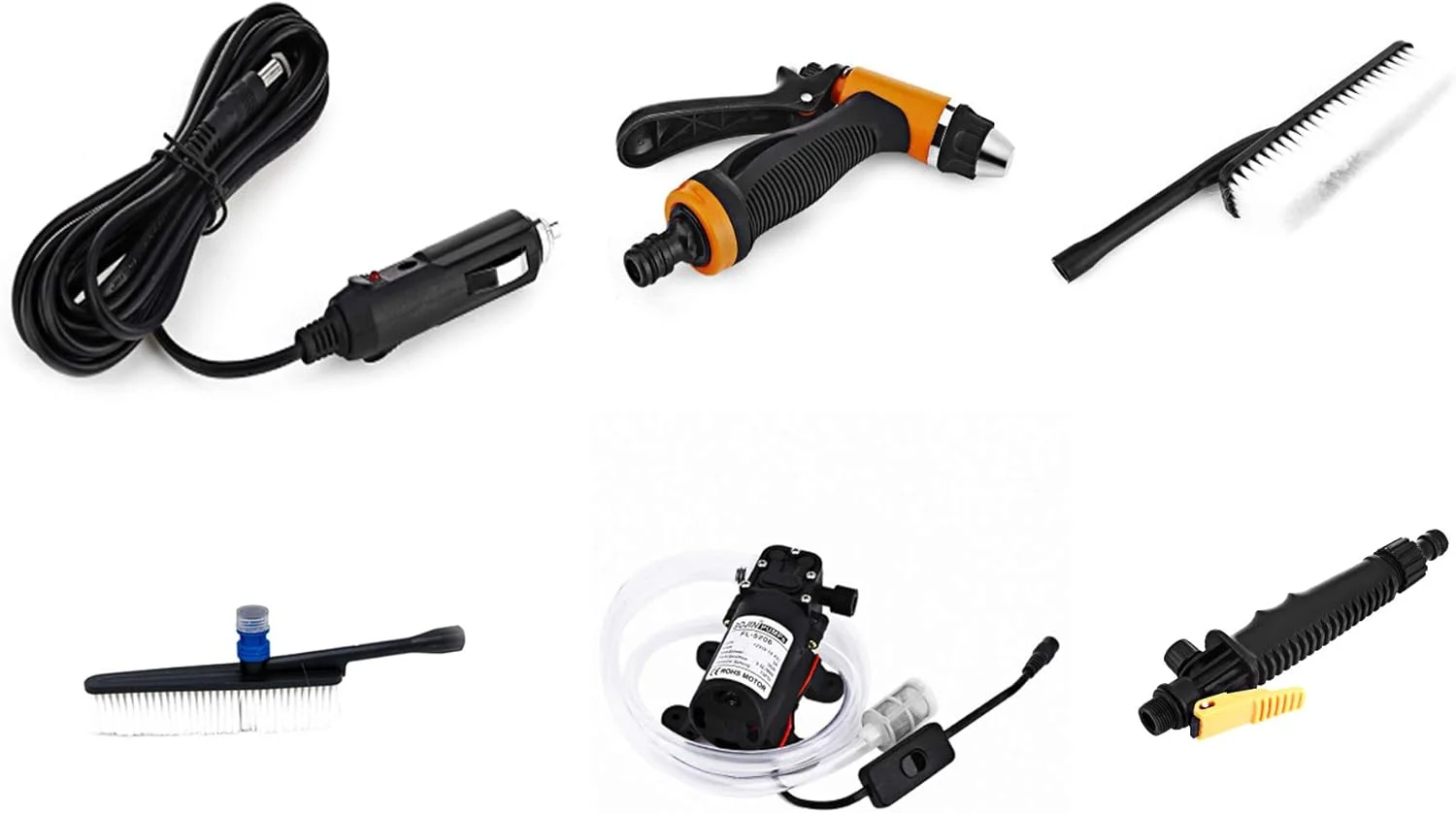 کارواش فشار قوی قابل حمل X3 به همراه پمپ برقی (12 ولت) با برس