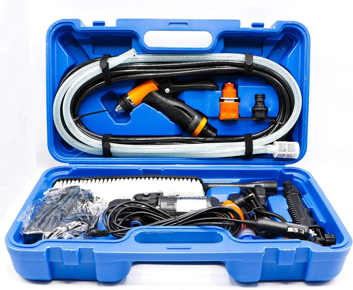 کارواش فشار قوی قابل حمل X3 به همراه پمپ برقی (12 ولت) با برس