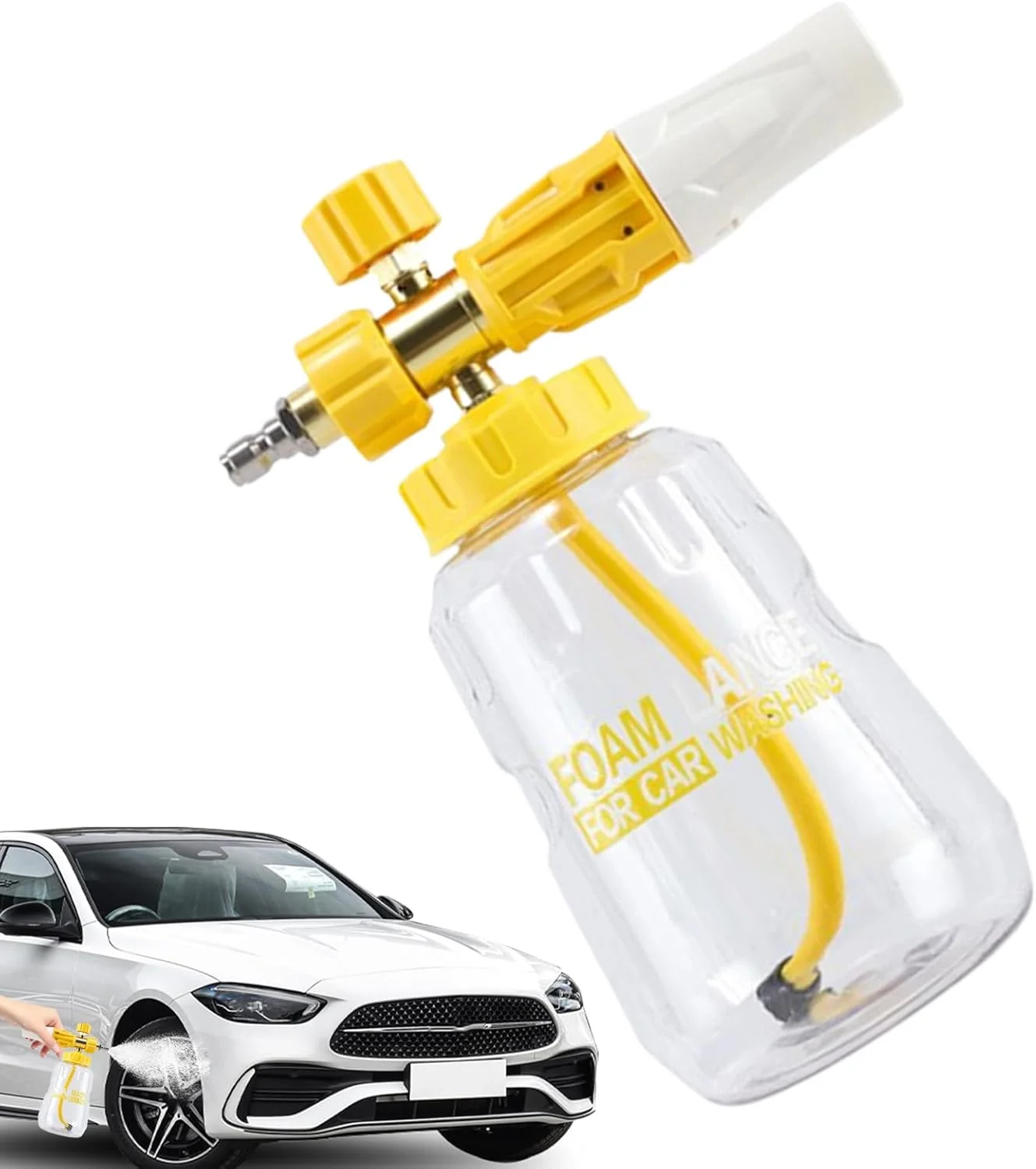 اسپری فوم کارواش، اسپری پمپ دستی باغبانی 1 لیتری، ابزار آبیاری باغ، بطری اسپری فشار قوی برای حمام حیوانات خانگی و نظافت منزل