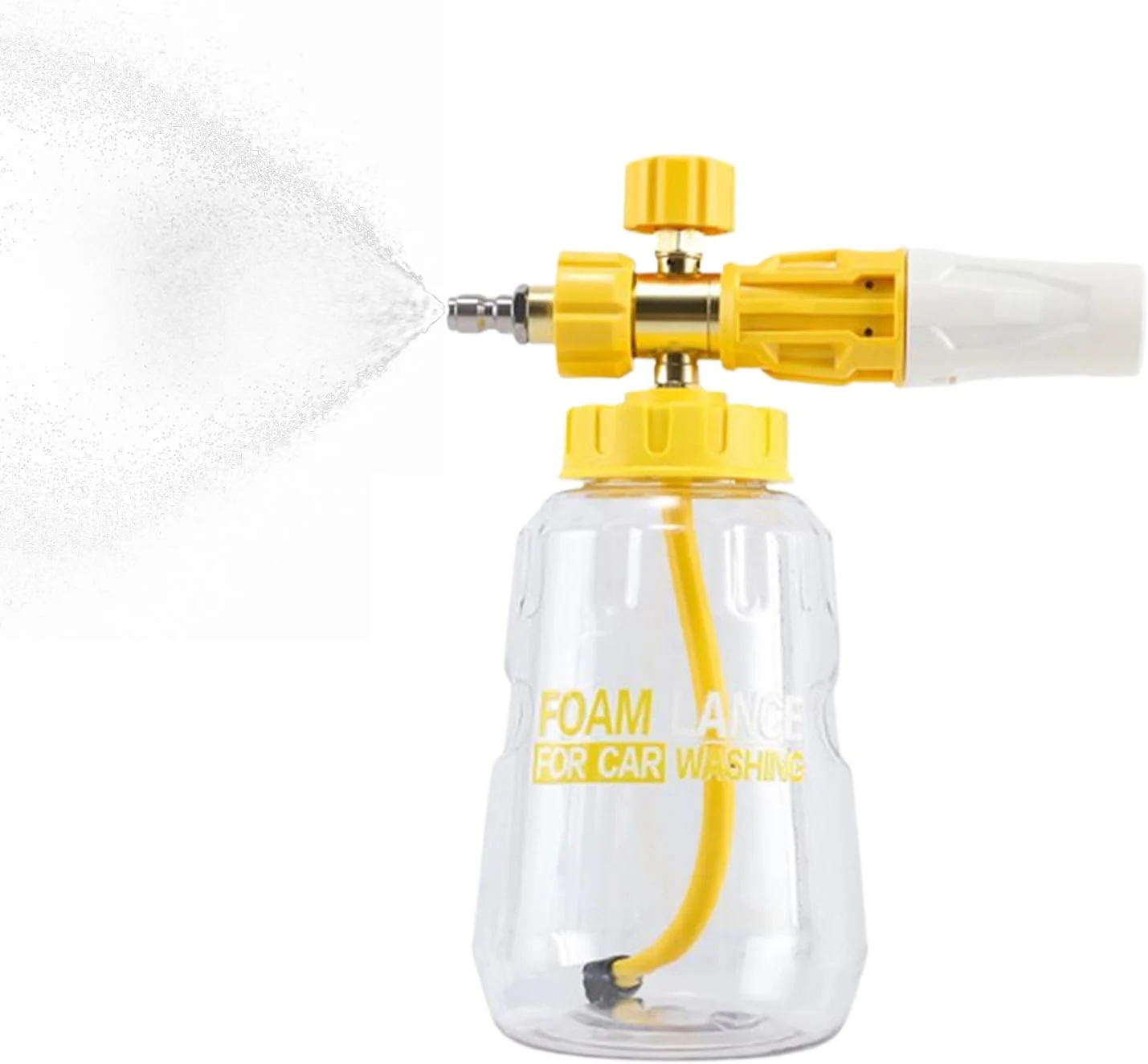 کارواش فوم پاش، فوم پاش دستی 1 لیتری، بطری اسپری پمپ فوم فشار قوی برای شستشوی خودرو و نظافت منزل