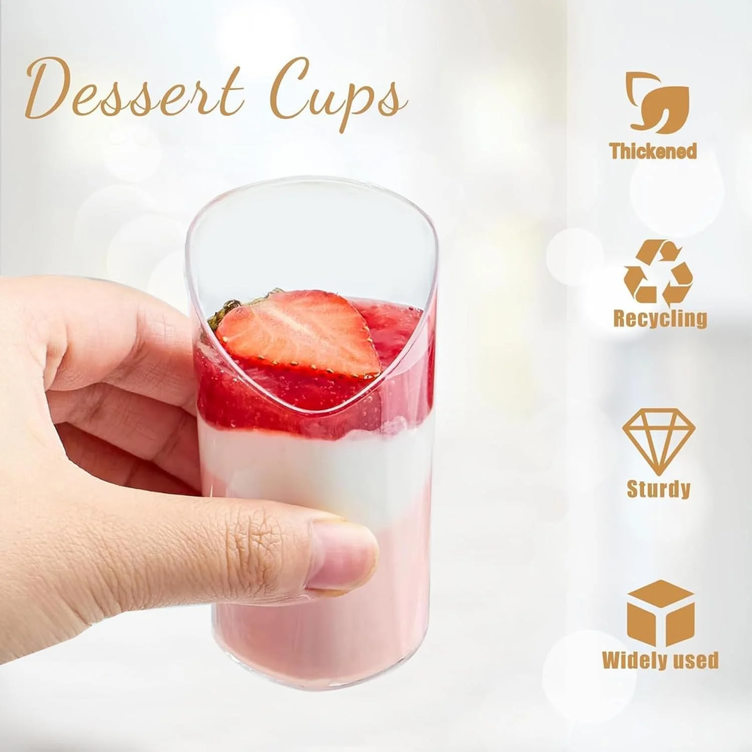 بسته 50 عددی مینی فنجان دسر، فنجان های دسر زاویه دار 75 میلی لیتری، کاسه های دسر مینی شفاف، گلدان های دسر تکی برای مهمانی، ماست، پارفه، پودینگ بسته 50 عددی مینی فنجان دسر، فنجان های دسر زاویه دار 75 میلی لیتری، کاسه های دسر مینی شفاف، گلدان های دسر تکی برای مهمانی، ماست، پارفه، پودینگ