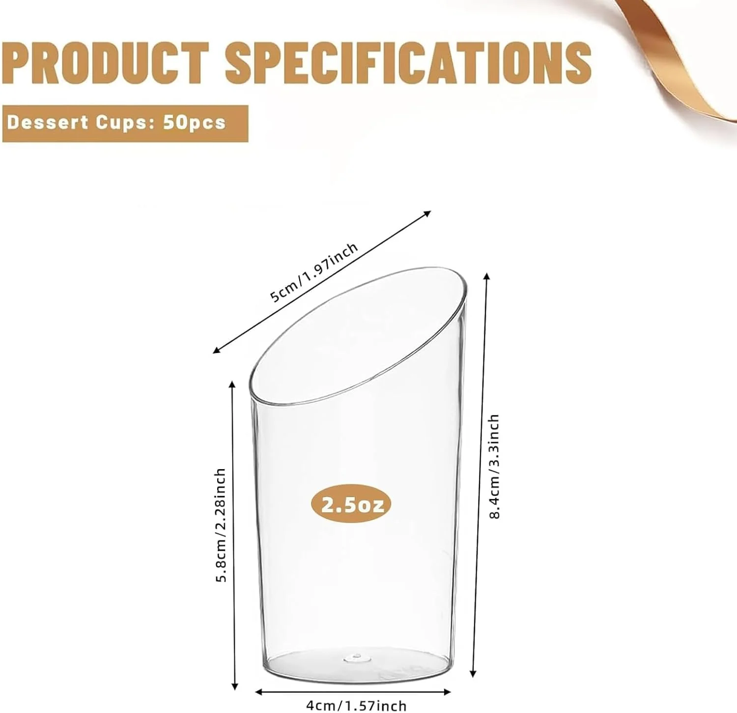 بسته 50 عددی مینی فنجان دسر، فنجان های دسر زاویه دار 75 میلی لیتری، کاسه های دسر مینی شفاف، گلدان های دسر تکی برای مهمانی، ماست، پارفه، پودینگ بسته 50 عددی مینی فنجان دسر، فنجان های دسر زاویه دار 75 میلی لیتری، کاسه های دسر مینی شفاف، گلدان های دسر تکی برای مهمانی، ماست، پارفه، پودینگ
