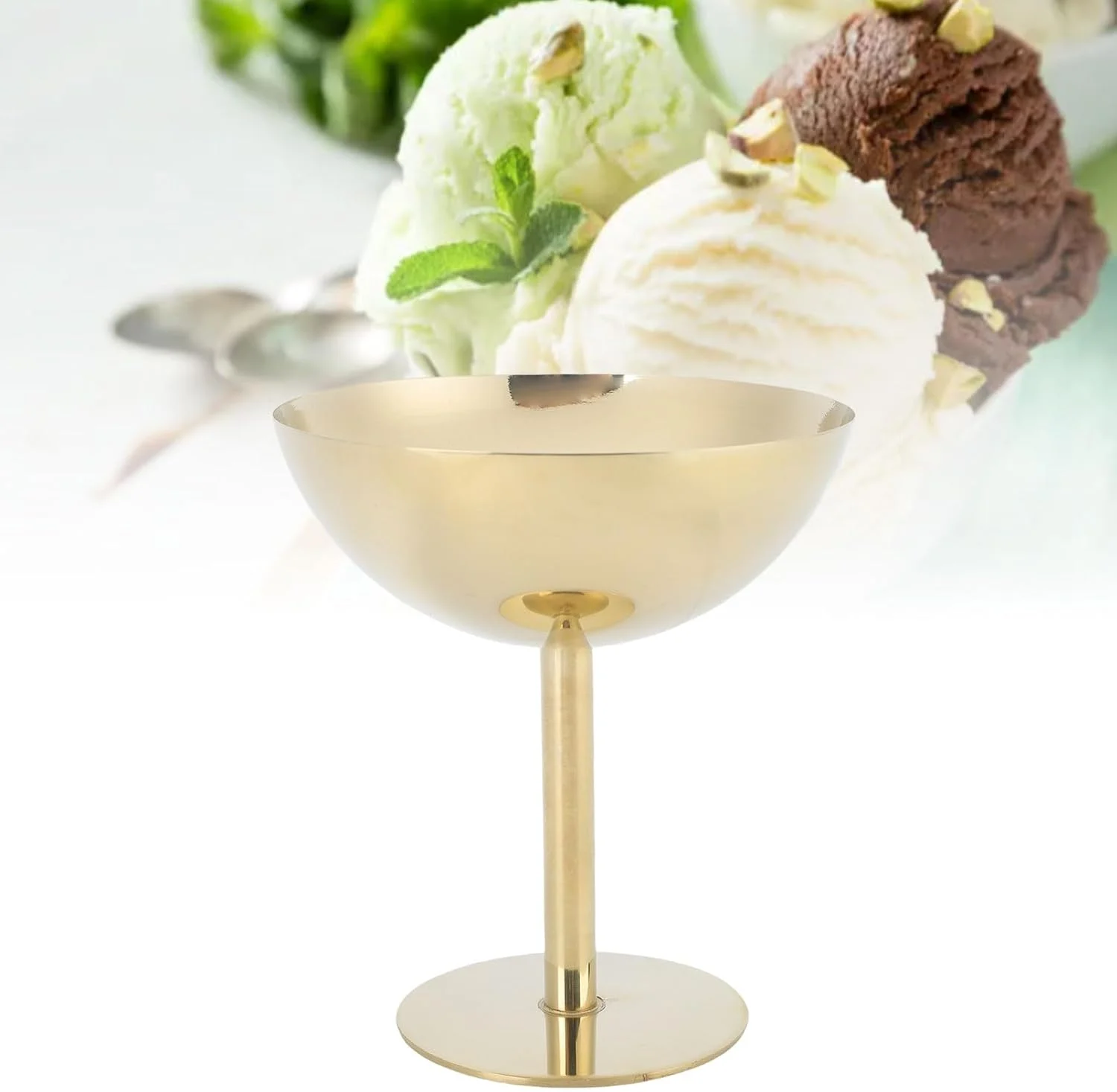 ظرف بستنی Bewinner، کاسه دسر شیک برای سرو بستنی، پودینگ، ماست، سالاد میوه، کاسه سس استیل، فنجان های کوچک گرد پایه دار ماست و آبنبات (بلند) ظرف بستنی Bewinner، کاسه دسر شیک برای سرو بستنی، پودینگ، ماست، سالاد میوه، کاسه سس استیل، فنجان های کوچک گرد پایه دار ماست و آبنبات (بلند)