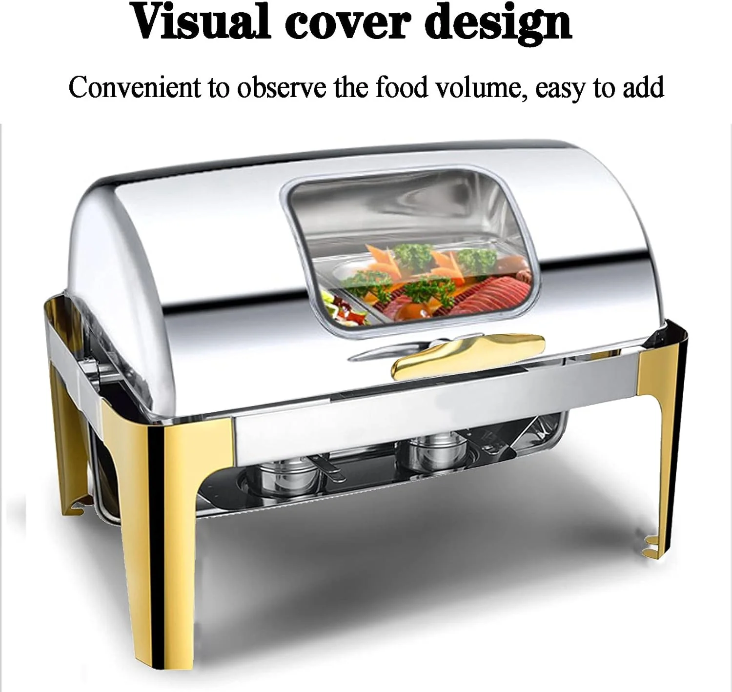 گرمکن غذا، ست ظروف گرم نگهدارنده غذا، گرمکن برقی بوفه، اجاق گاز استیل ضد زنگ برای صبحانه، مناسب برای مصارف تجاری و خانگی، لوازم آشپزخانه (سایز کامل 13 لیتر) گرمکن غذا، ست ظروف گرم نگهدارنده غذا، گرمکن برقی بوفه، اجاق گاز استیل ضد زنگ برای صبحانه، مناسب برای مصارف تجاری و خانگی، لوازم آشپزخانه (سایز کامل 13 لیتر)