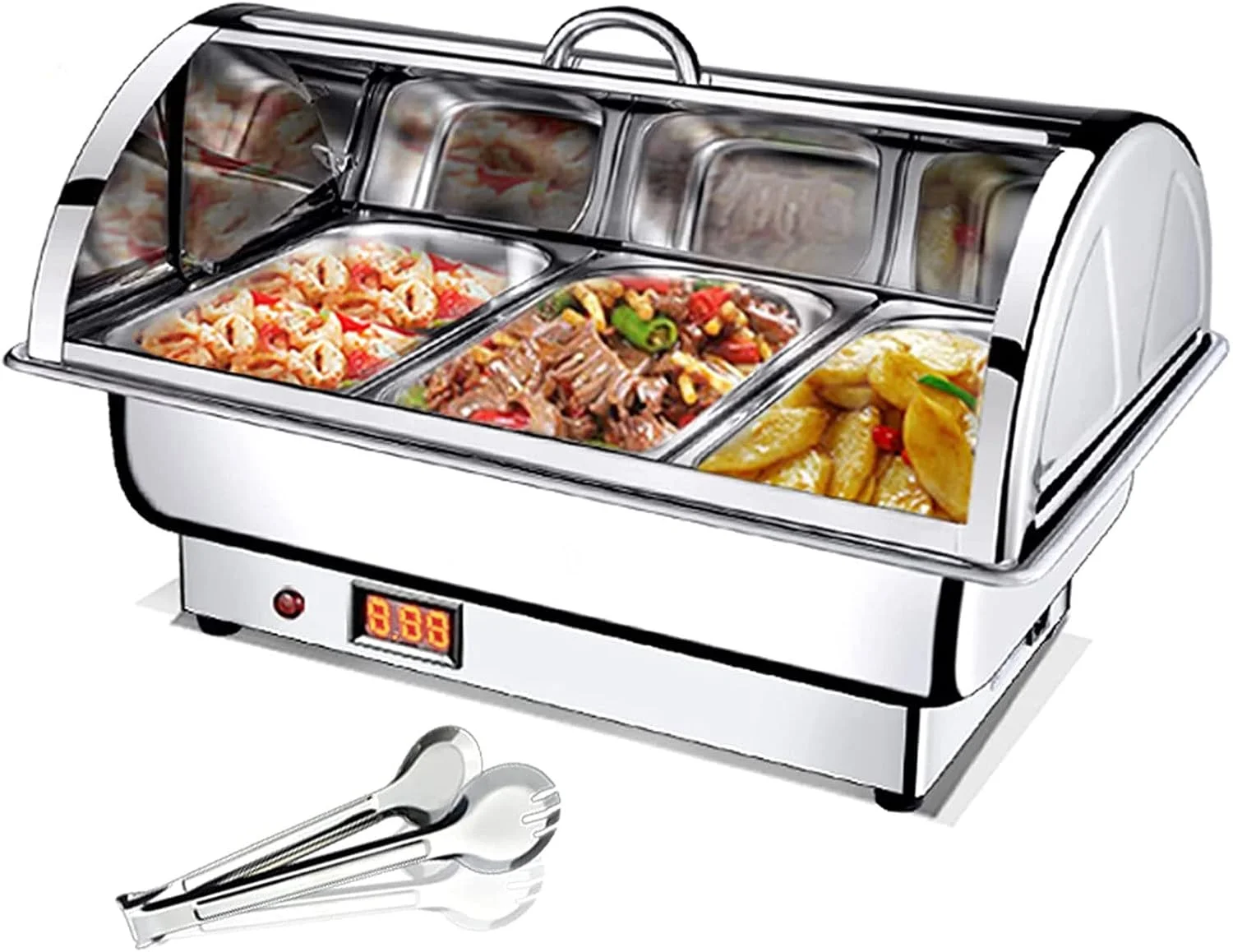 گرمکن غذا برقی 9 لیتری با صفحه نمایش لمسی برای مهمانی ها و بوفه ها، گرمایش سریع 400 واتی با قابلیت تنظیم دما، مدل A, C گرمکن غذا برقی 9 لیتری با صفحه نمایش لمسی برای مهمانی ها و بوفه ها، گرمایش سریع 400 واتی با قابلیت تنظیم دما، مدل A, C
