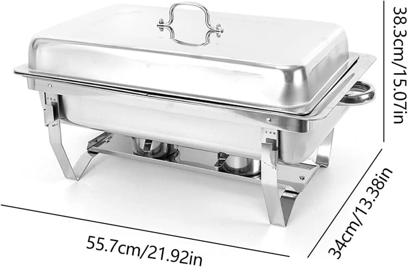 گرمکن غذا بوفه، ظرف گرم کننده استیل ضد زنگ با درب برای پذیرایی و مهمانی، غذا را به راحتی گرم نگه می دارد گرمکن غذا بوفه، ظرف گرم کننده استیل ضد زنگ با درب برای پذیرایی و مهمانی، غذا را به راحتی گرم نگه می دارد