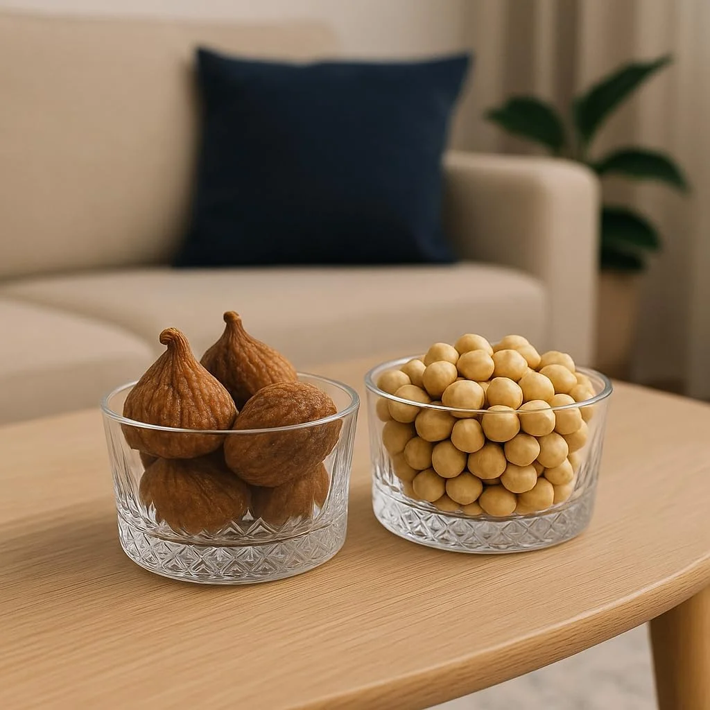 پیاله‌های دسر DMA-Z Odin، ۲۶۰ میلی‌لیتر - ست ۲ عددی پیاله‌های شیشه‌ای کریستالی با طرح، پیاله‌های شیشه‌ای برای دسر، بستنی، میوه، تنقلات، آجیل - قابل شستشو در ماشین ظرفشویی (۲۶۰ میلی‌لیتر)