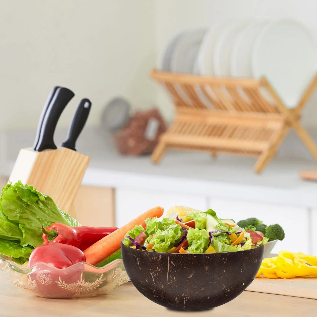 Cabilock 1 ست کاسه و قاشق نارگیل، کاسه دسر با تم هاوایی برای مهمانی ها، مناسب میوه، بستنی و تنقلات طبیعی Cabilock 1 ست کاسه و قاشق نارگیل، کاسه دسر با تم هاوایی برای مهمانی ها، مناسب میوه، بستنی و تنقلات طبیعی