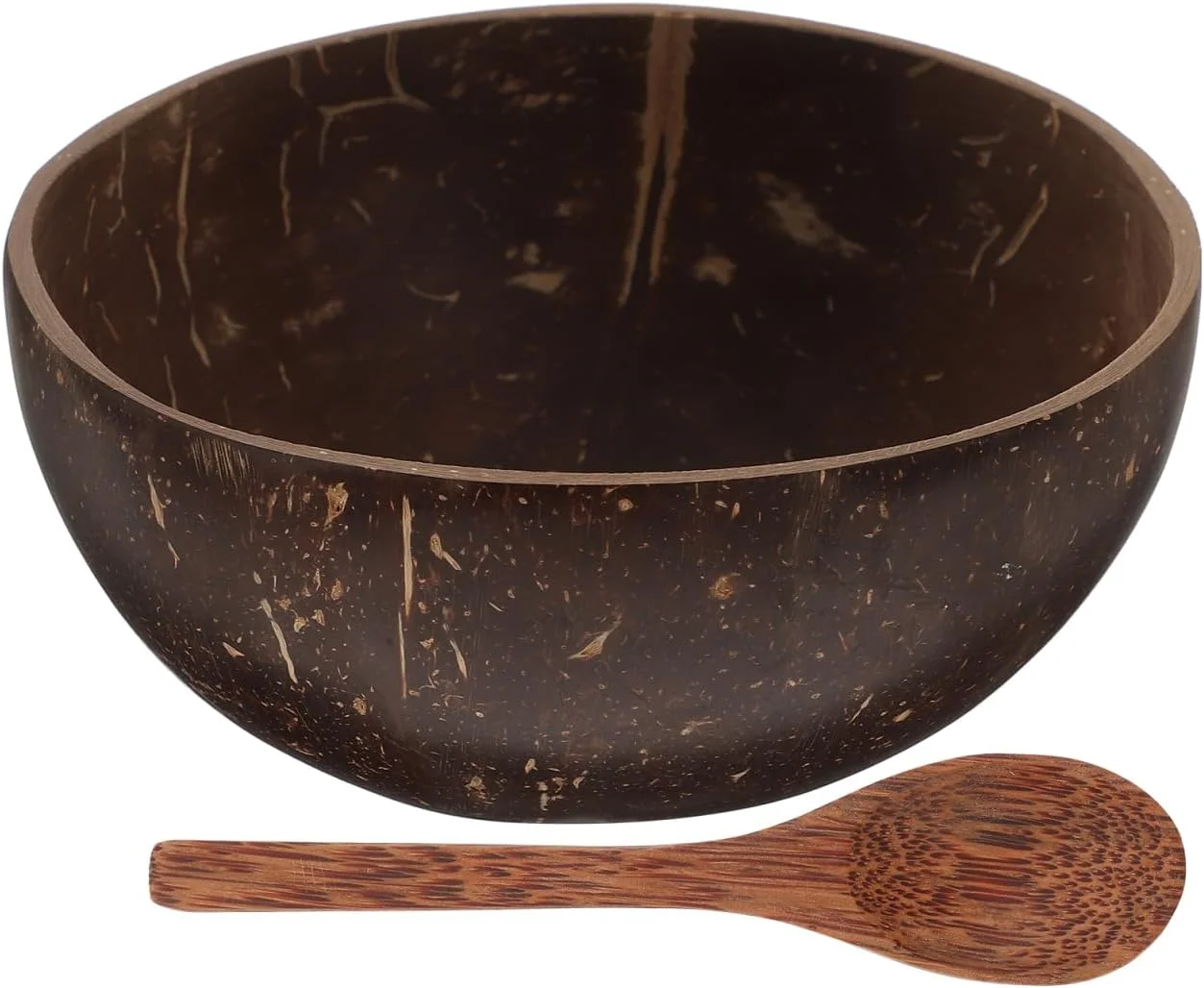 Cabilock 1 ست کاسه و قاشق نارگیل، کاسه دسر با تم هاوایی برای مهمانی ها، مناسب میوه، بستنی و تنقلات طبیعی Cabilock 1 ست کاسه و قاشق نارگیل، کاسه دسر با تم هاوایی برای مهمانی ها، مناسب میوه، بستنی و تنقلات طبیعی