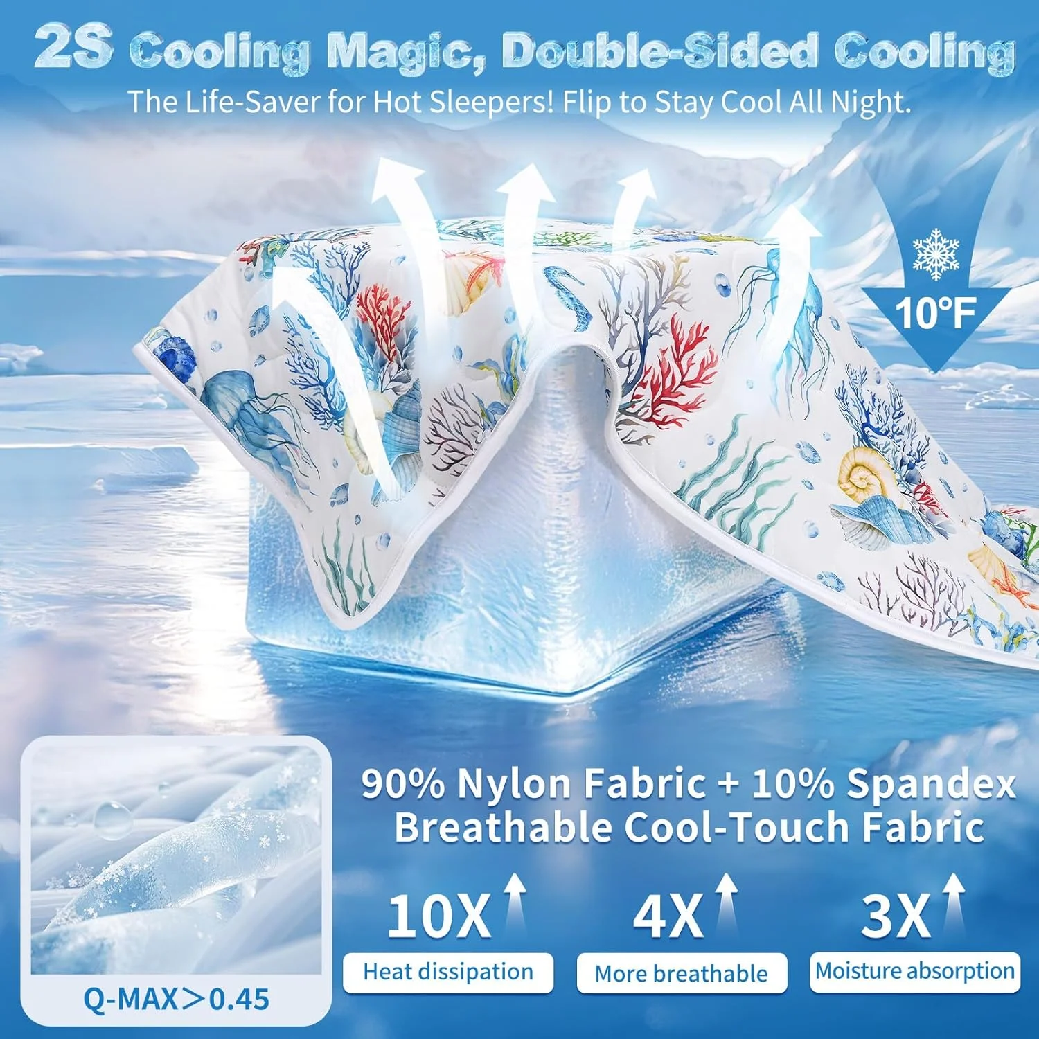 ست لحاف خنک کننده آپسرینگ، سایز کینگ، ست روتختی ساحلی دو رو، 3 تکه، لحاف خنک و سبک و تنفس پذیر برای افراد گرمایی، ست روتختی و رو بالشتی تابستانی (سبز، 264 * 228 سانتی متر) ست لحاف خنک کننده آپسرینگ، سایز کینگ، ست روتختی ساحلی دو رو، 3 تکه، لحاف خنک و سبک و تنفس پذیر برای افراد گرمایی، ست روتختی و رو بالشتی تابستانی (سبز، 264 * 228 سانتی متر)