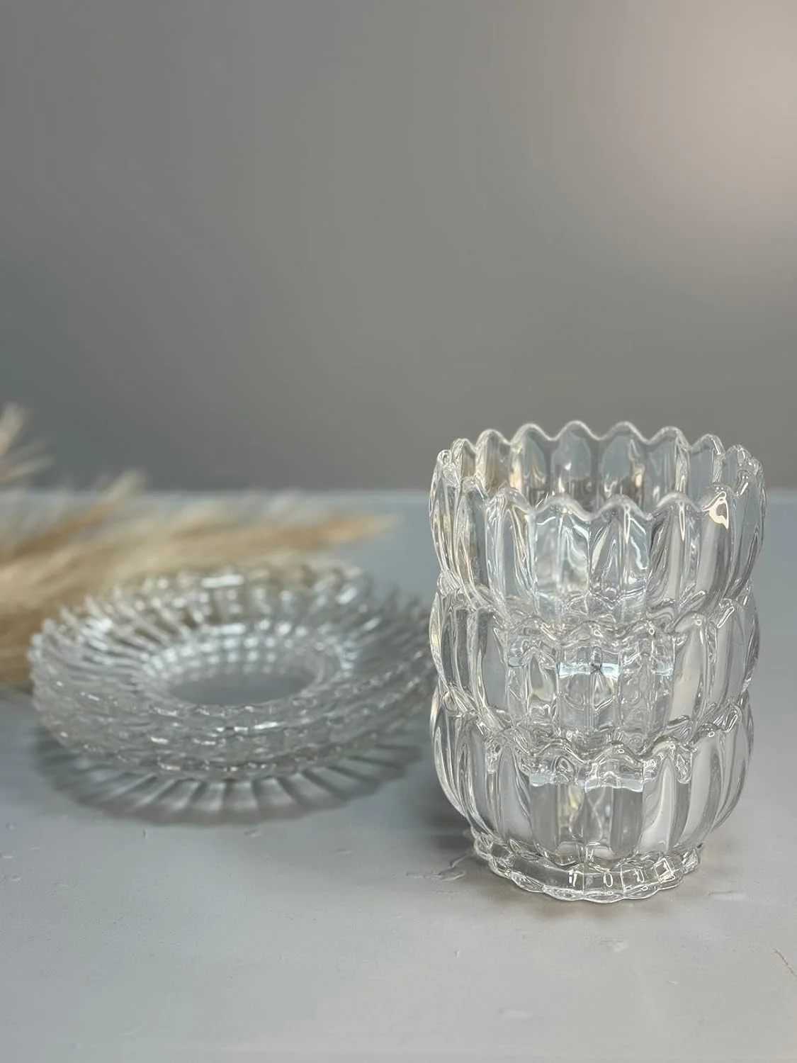 Ice Cream Bowls, Set of 6, Clear Glass Dessert Cups With Saucer, Parfait Appetizer Cups, Footed Ice Cream Bowls for Dessert, Sundae, Ice Cream, Salad, Condiment, Trifle, Puddings,