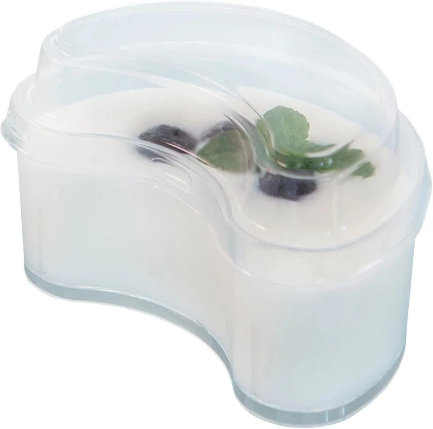 DHXYZM Dessert Cups 125ml Disposable Plastic Tableware Dessert Bowl for Party Wedding for Weddings Receptions (Color : Clear, Size : One size)