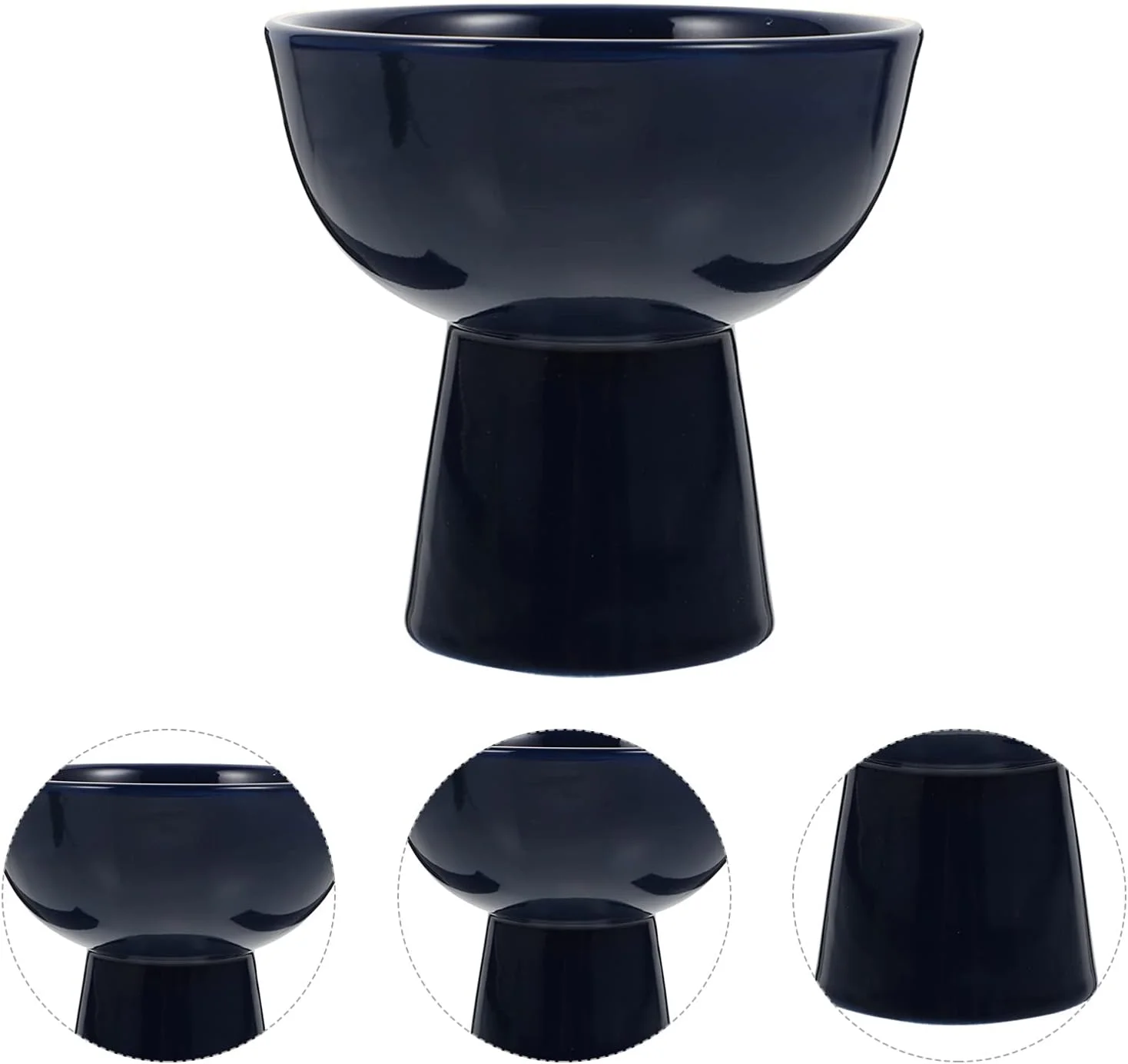 کاسه دسر بستنی، فنجان دسر سرامیکی، فنجان سرو دسر پایه دار، کاسه ماست، کاسه میوه بستنی آبی