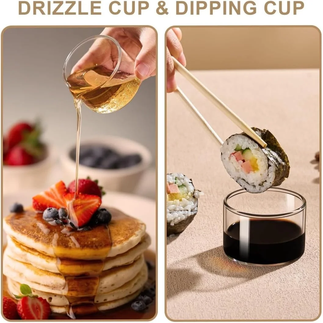 ست 4 تایی کاسه دسر، کاسه های شیشه ای پودینگ، ظروف پخت دسر، ظروف پخت پودینگ کاراملی، فنجان های دیپینگ، ظروف پخت بادوام، قابل استفاده در فر، برای کاپ کیک، پودینگ، تنقلات، ماست، پارفه، میوه، موس