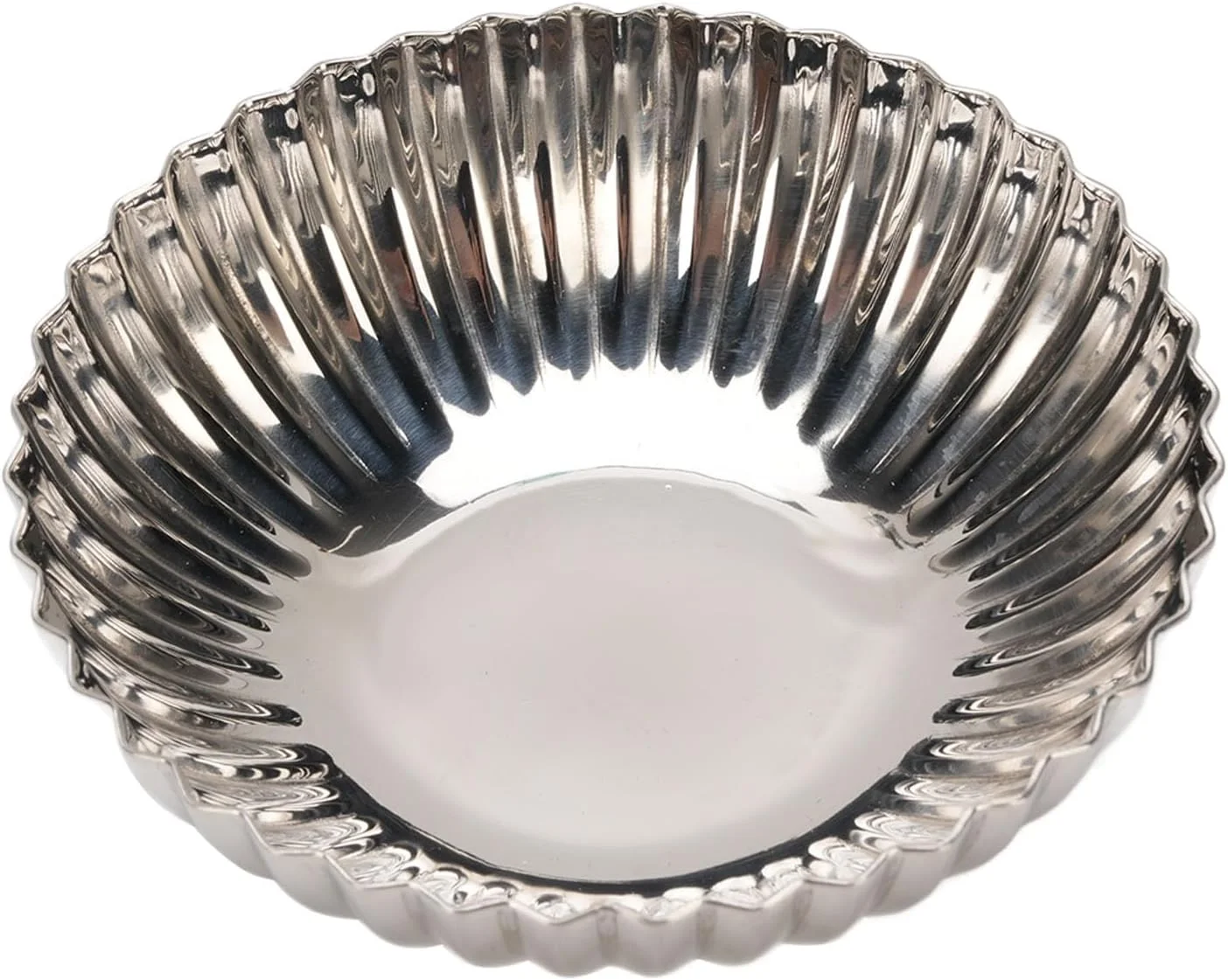 Depisuta Stainless Steel Ice Cream Bowl, Reusable Dessert Bowl Elegant Salad Dessert Holder for Salad Fruit Pudding Yogurt, Multi Functional Use (S 23 Inch)