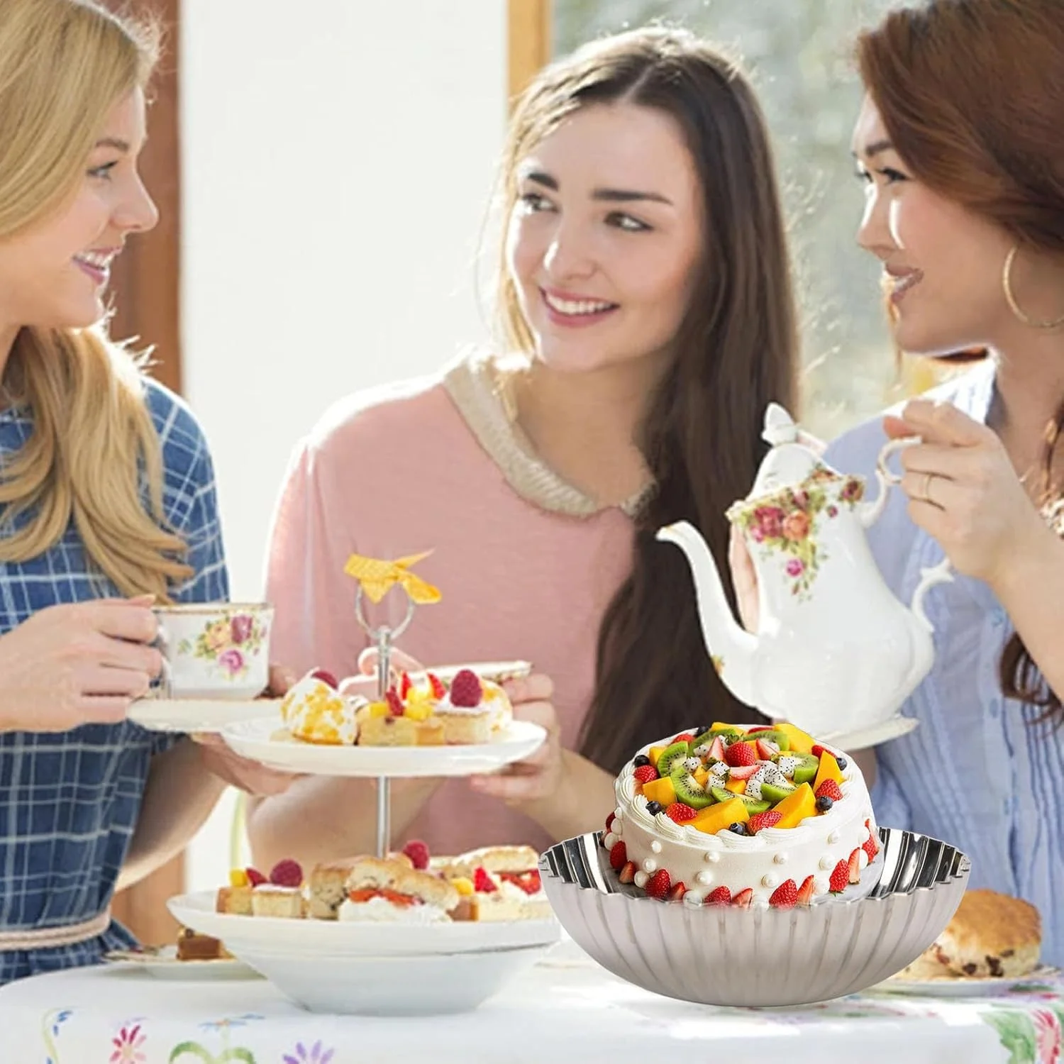 Depisuta Stainless Steel Ice Cream Bowl, Reusable Dessert Bowl Elegant Salad Dessert Holder for Salad Fruit Pudding Yogurt, Multi Functional Use (S 23 Inch)