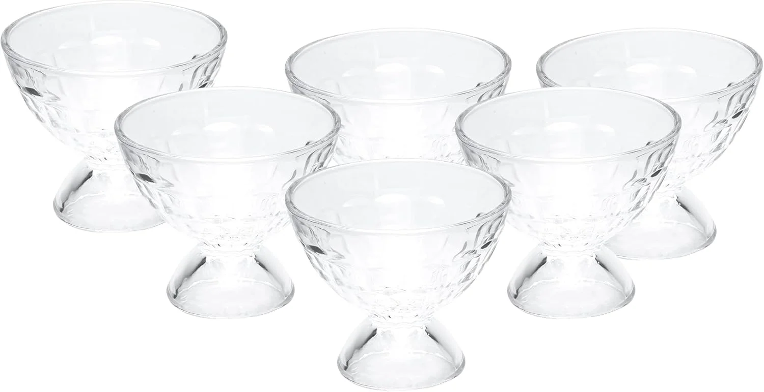 کاسه دسر شیشه ای Cuisine Art، 140 میلی لیتر - B، شفاف، 6 عدد