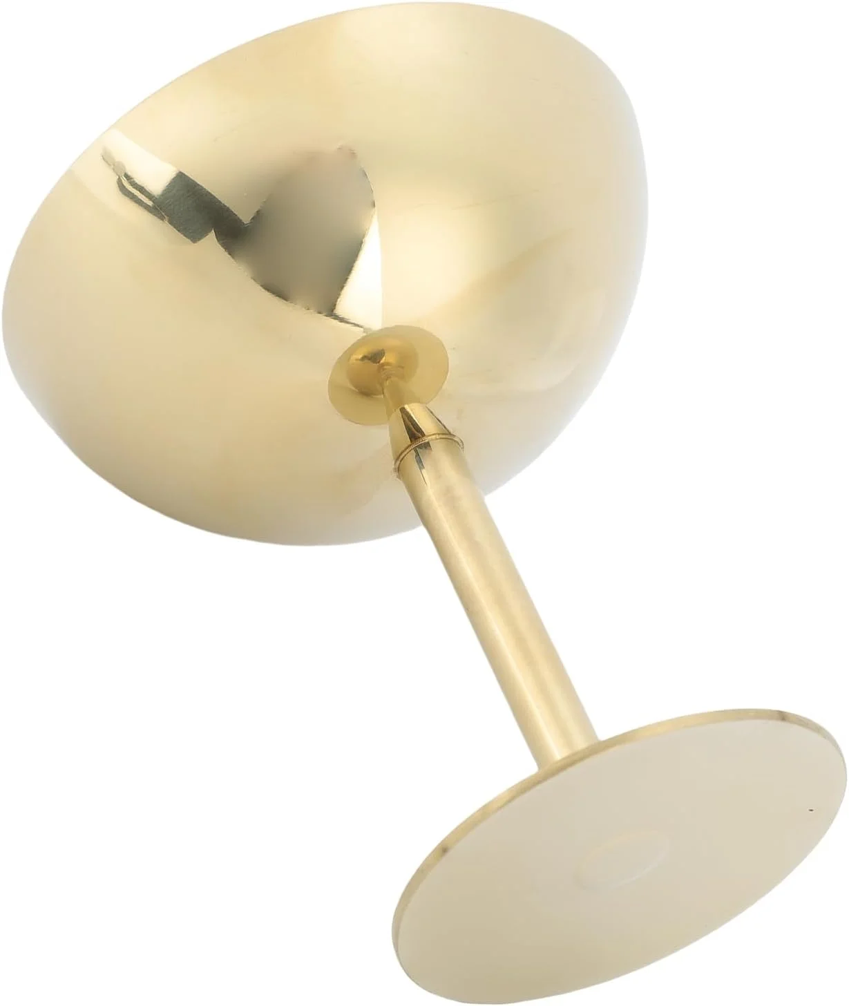 جام بستنی دپیسوتا، کاسه دسر پایه دار استیل، کاسه کوچک و گرد زیبا برای دسر، ماست، سالاد میوه، پودینگ، جشن تولد (طلایی) (بلند)