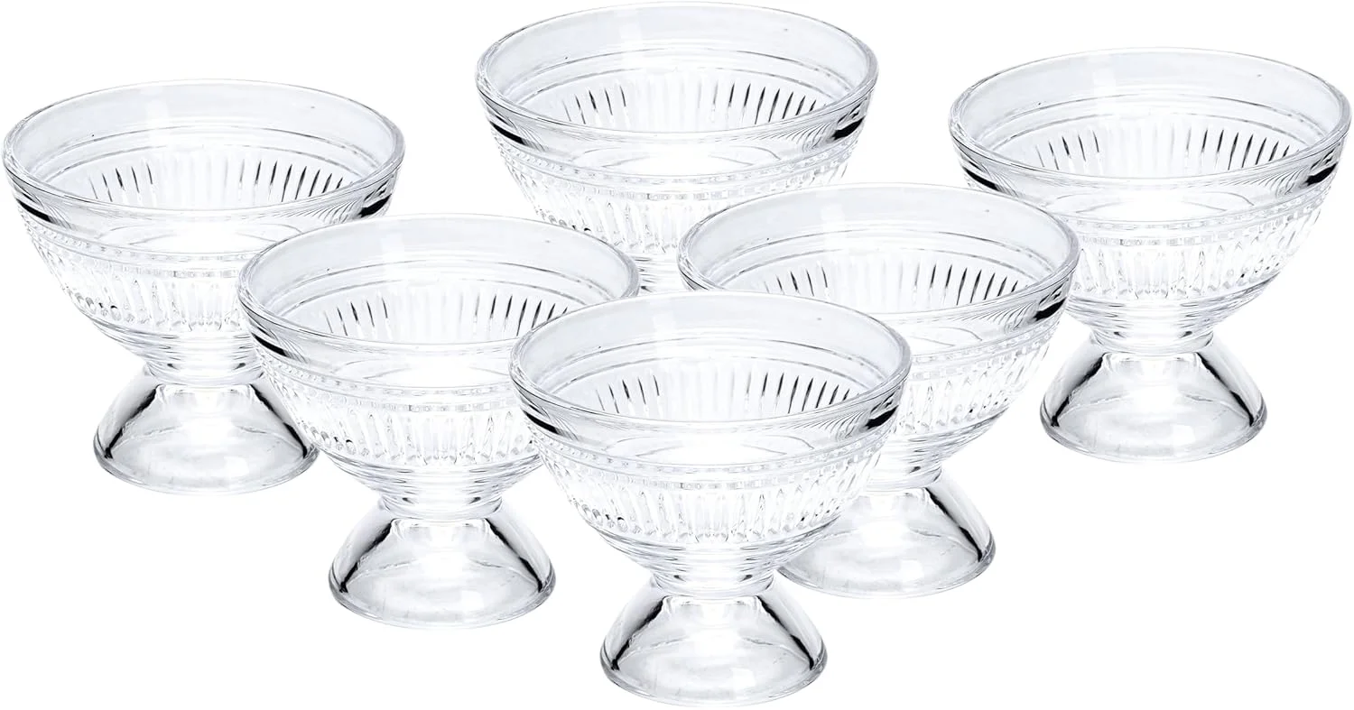 کاسه دسر شیشه ای Cuisine Art، 140 میلی لیتر - G، شفاف، 6 عدد