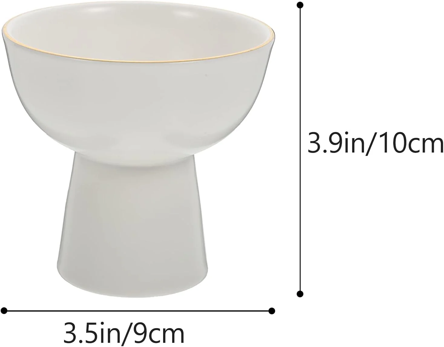 کاسه های دسر بستنی، فنجان های دسر سرامیکی، فنجان های سرو تست سه لایه پایه دار، کاسه میوه بستنی دسر ماست سفید