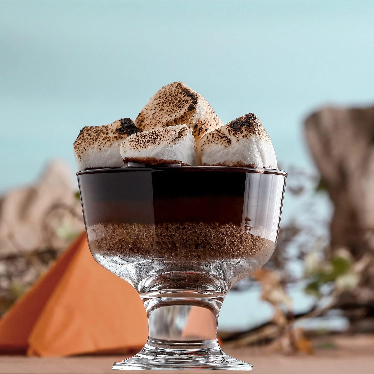 ظروف بستنی خوری لاو، بسته 6 عددی - جام های دسر شیشه ای برای بستنی، 280 میلی لیتر - جام های دسر شیشه ای - ظروف بستنی خوری شفاف - ساخت اروپا