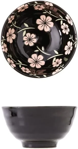 کاسه طرح دار 4.5 اینچی، مناسب برنج، سوپ، ضد چسبندگی، سرامیکی، با لعاب رنگی، کاسه کوچک دسر برای غلات، کاسه و سوپ (رنگ: استایل 8)