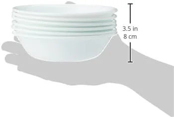 کاسه دسر شیشه ای ۱۰ اونسی Corelle 3124 مدل Winter Frost White، بسته 6 عددی