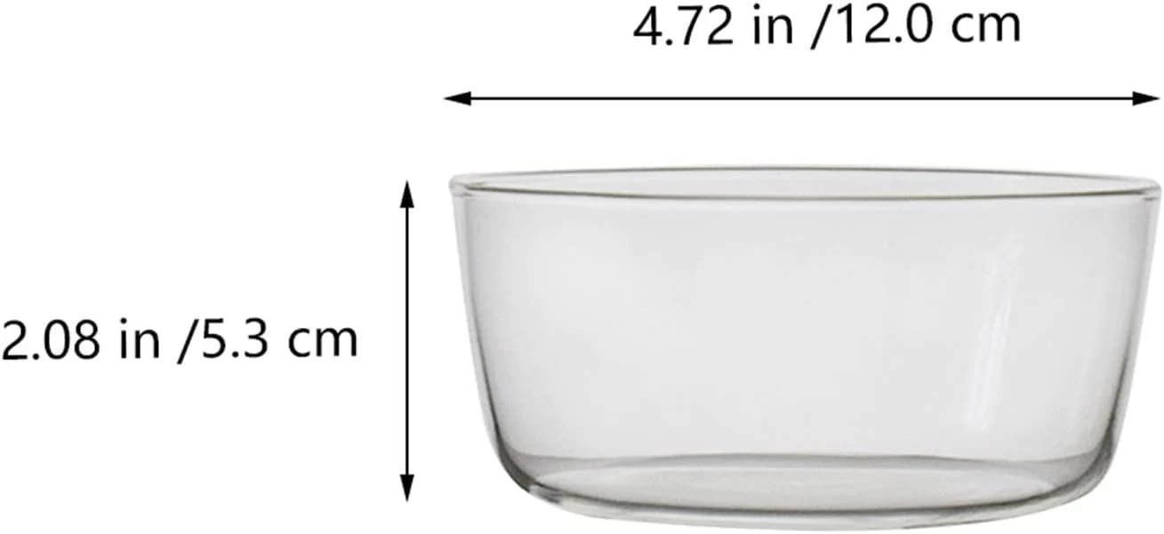 کاسه های آشپزخانه COKYIS یک عدد کاسه دسر شفاف کاسه شیشه ای فر پخت کاسه تخم مرغ بخارپز شفاف کاسه کیک دسر کاربردی لوازم جانبی آشپزخانه