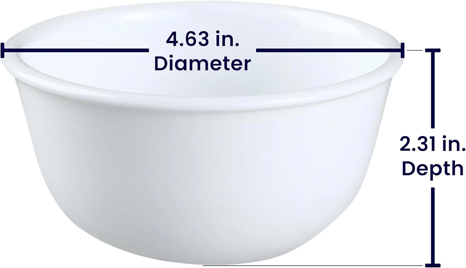 کاسه دسر 330 میلی لیتری Corelle Livingware Winter Frost White (مجموعه 4 عددی) توسط Corelle Coordinates