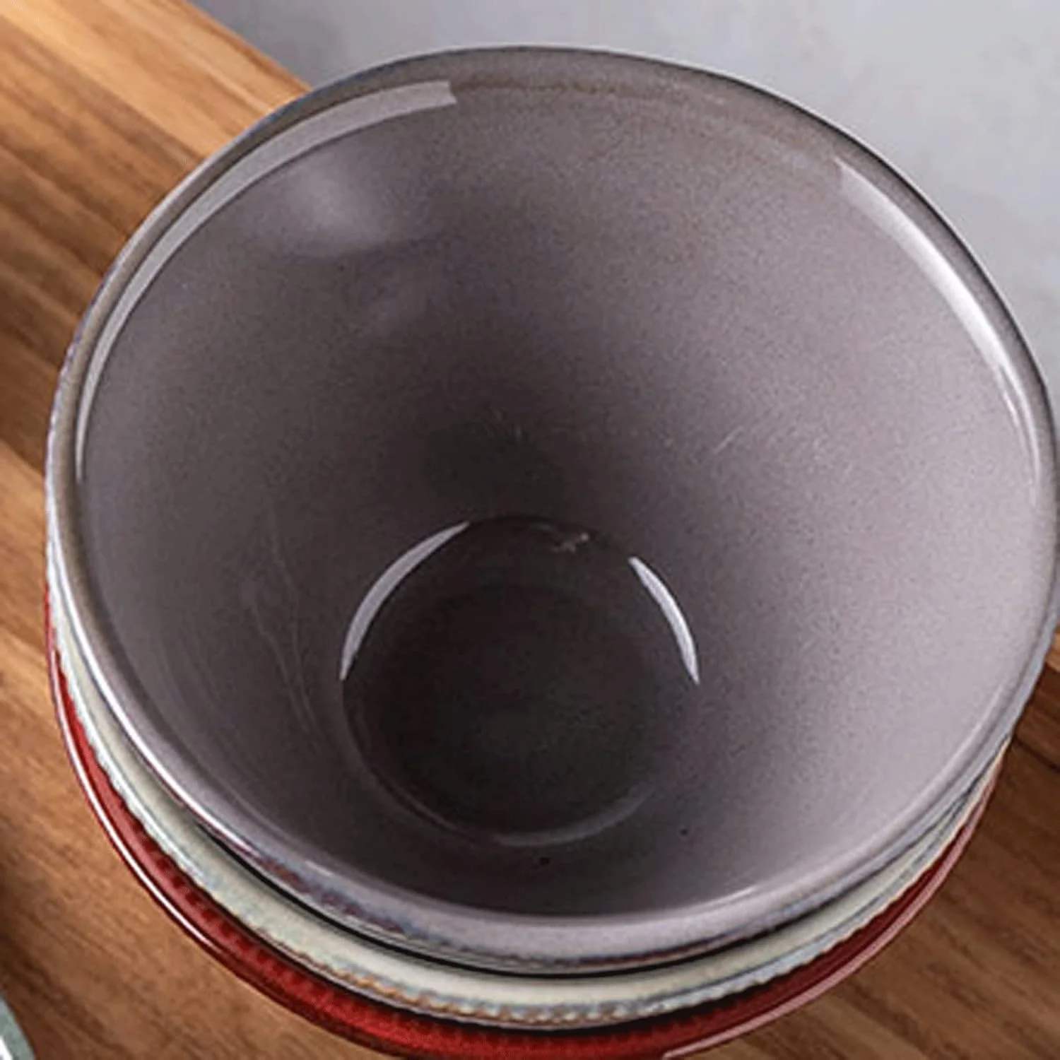 کاسه های سرامیکی COKYIS مناسب برای دسر، غلات، بستنی، سوپ، برنج، تنقلات و پیش غذا (12 * 6.5 سانتی متر) (رنگ: خاکستری)